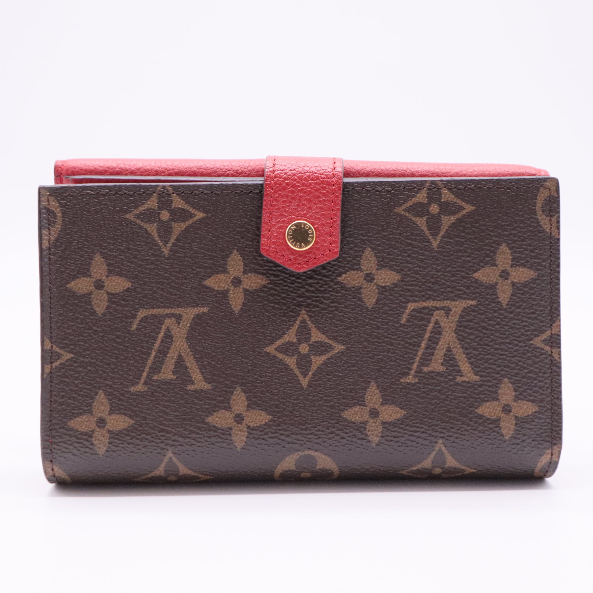 Monogram Pallas Compact Wallet Cherry