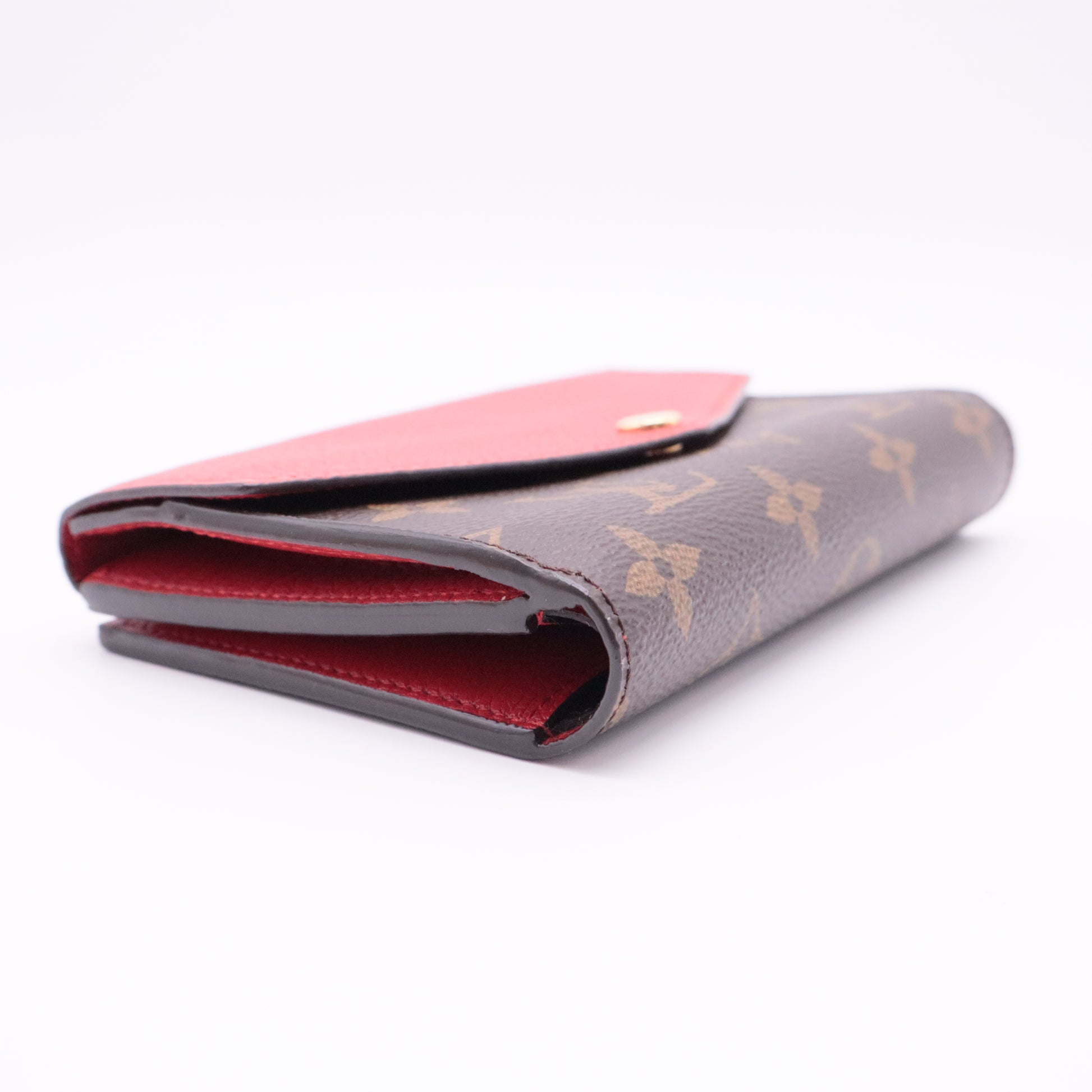 Monogram Pallas Compact Wallet Cherry