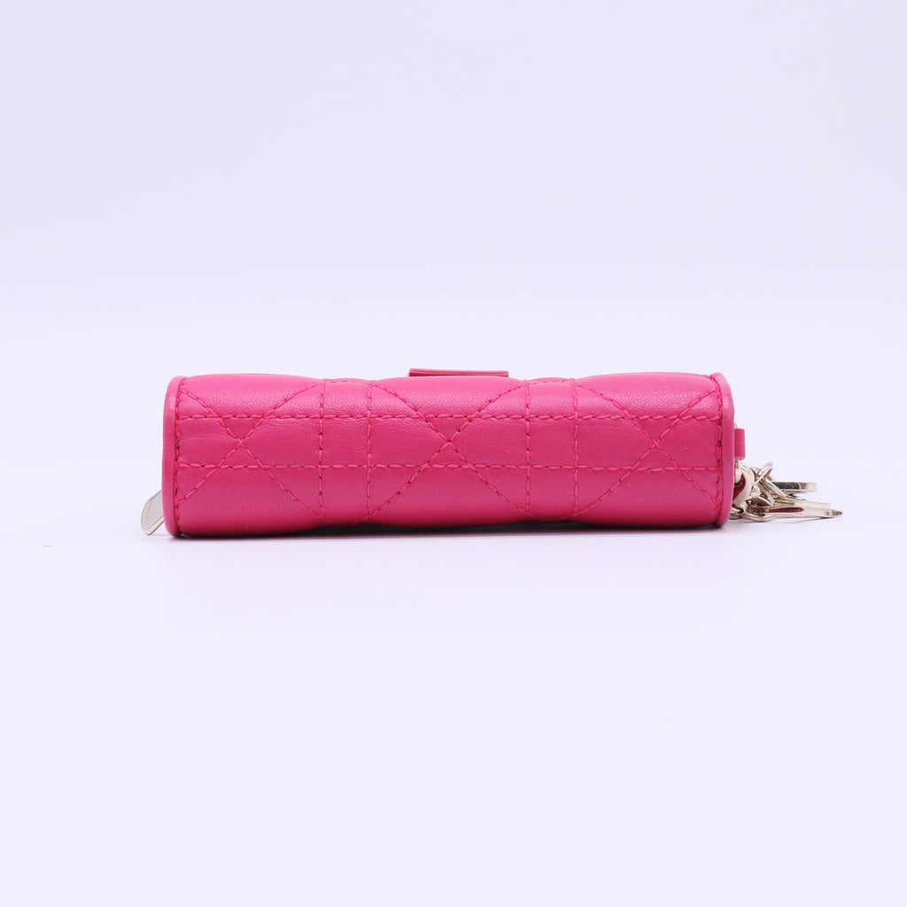 Lady Dior Cannage Lambskin Compact Wallet W21981
