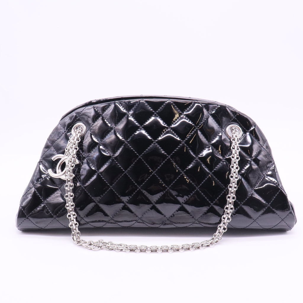 Mademoiselle patent leather handbag