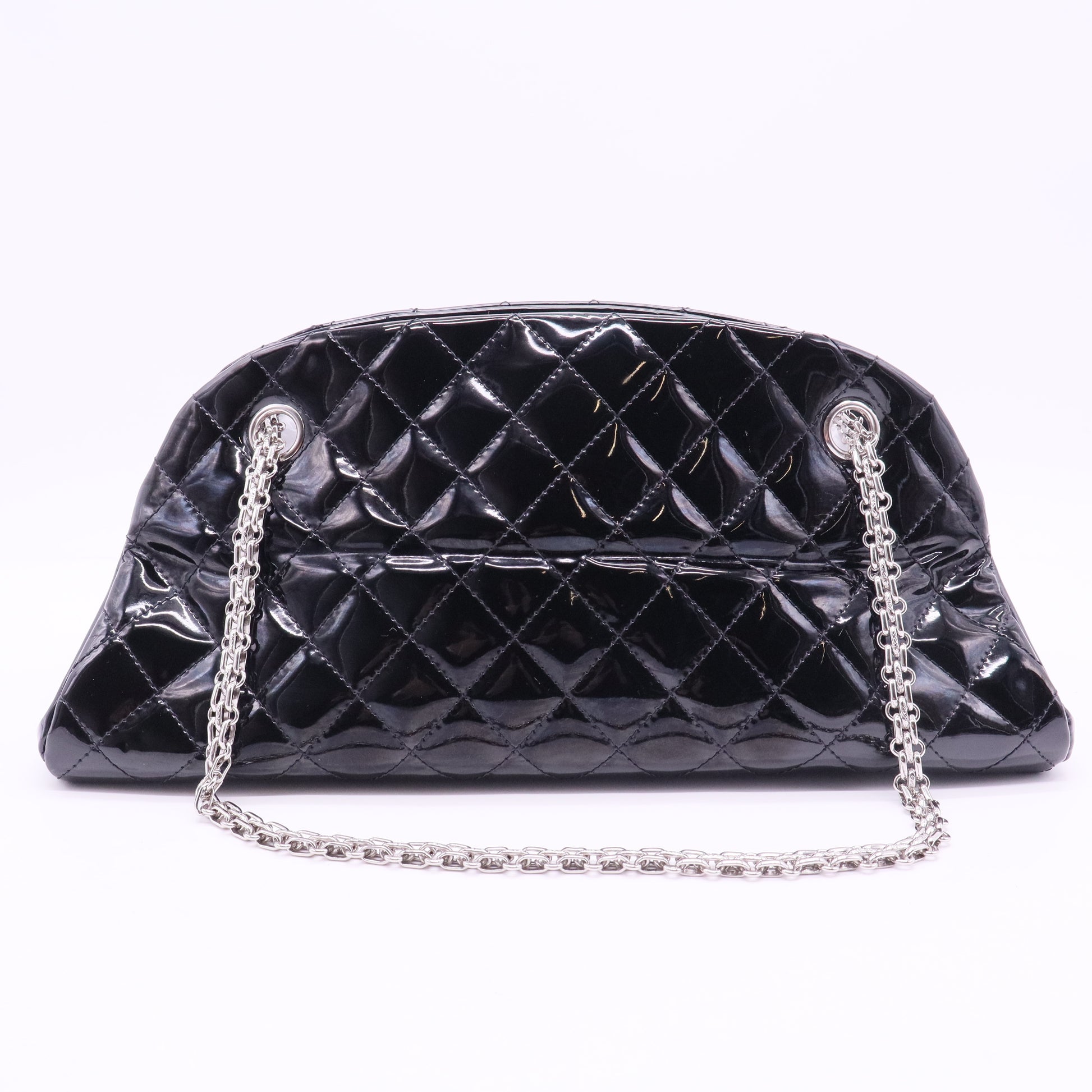 Mademoiselle patent leather handbag