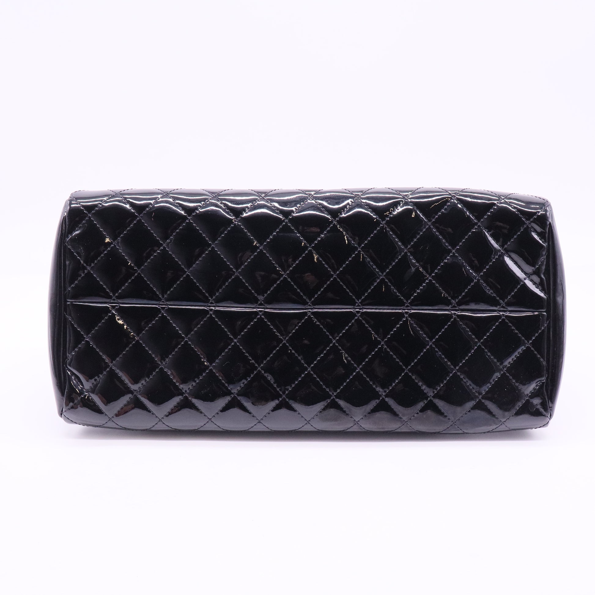 Mademoiselle patent leather handbag