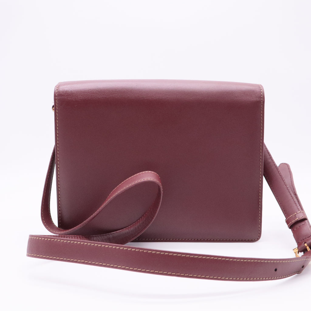 Red Leather Must de Cartier Crossbody Bag