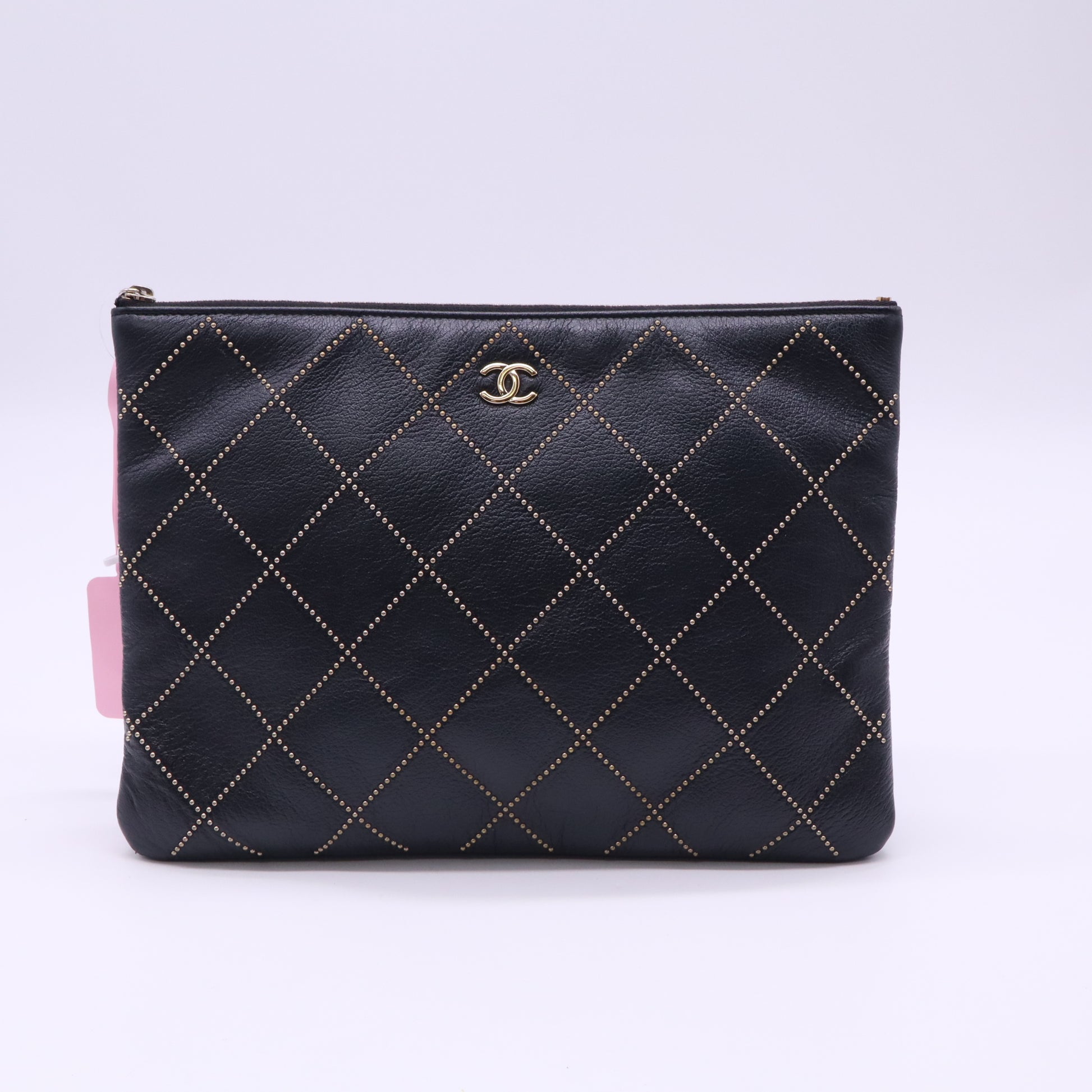 Chanel O Case Clutch Quilted Lambskin Medium Twins LDJ5162