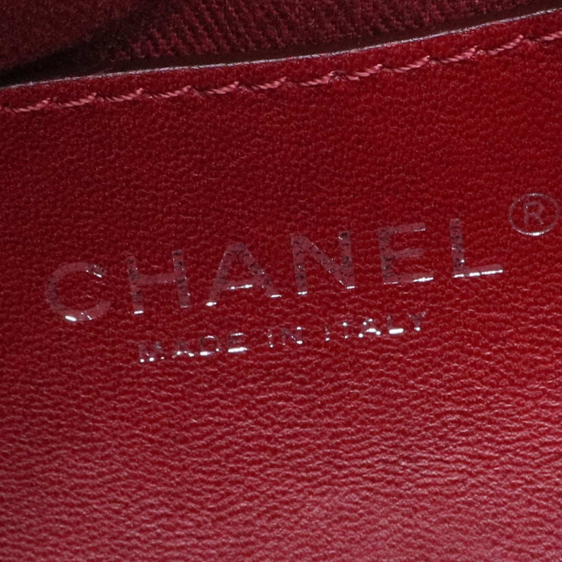 Mademoiselle patent leather handbag
