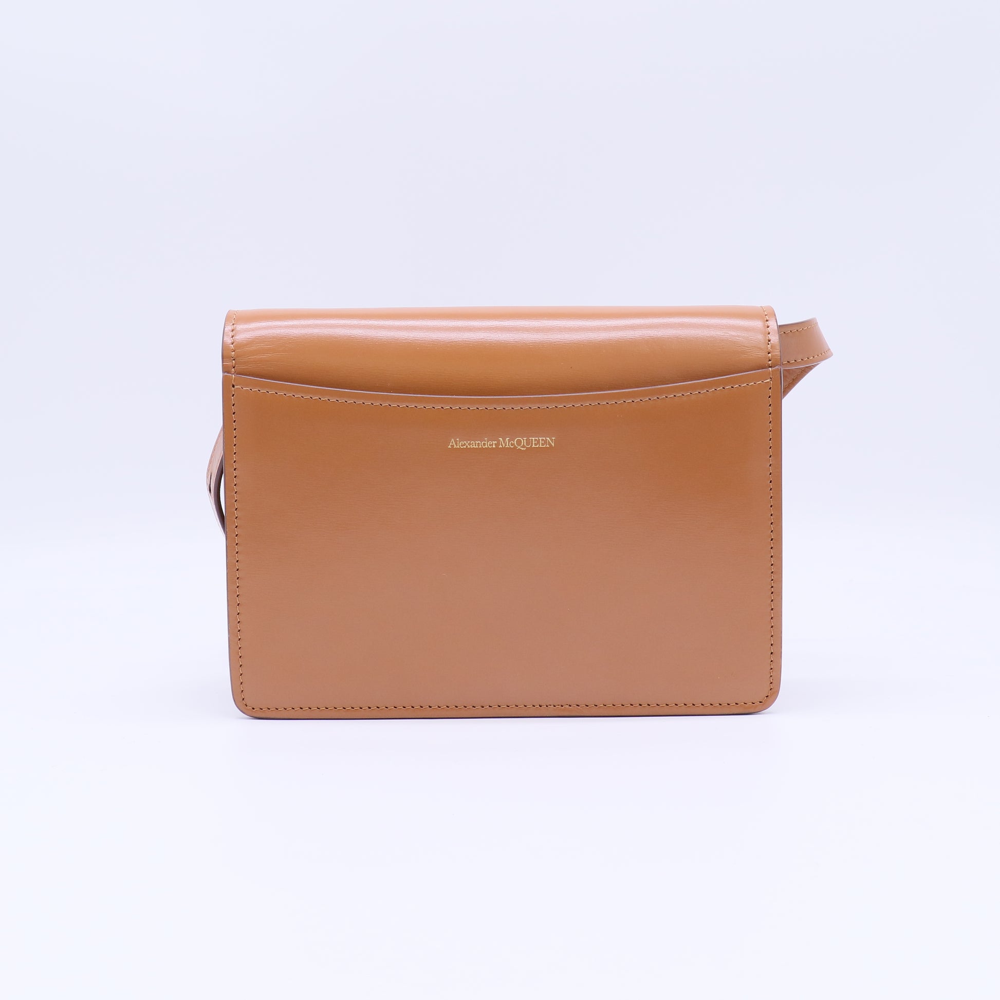 Four Ring Flap Shoulder Bag Leather Small B22403