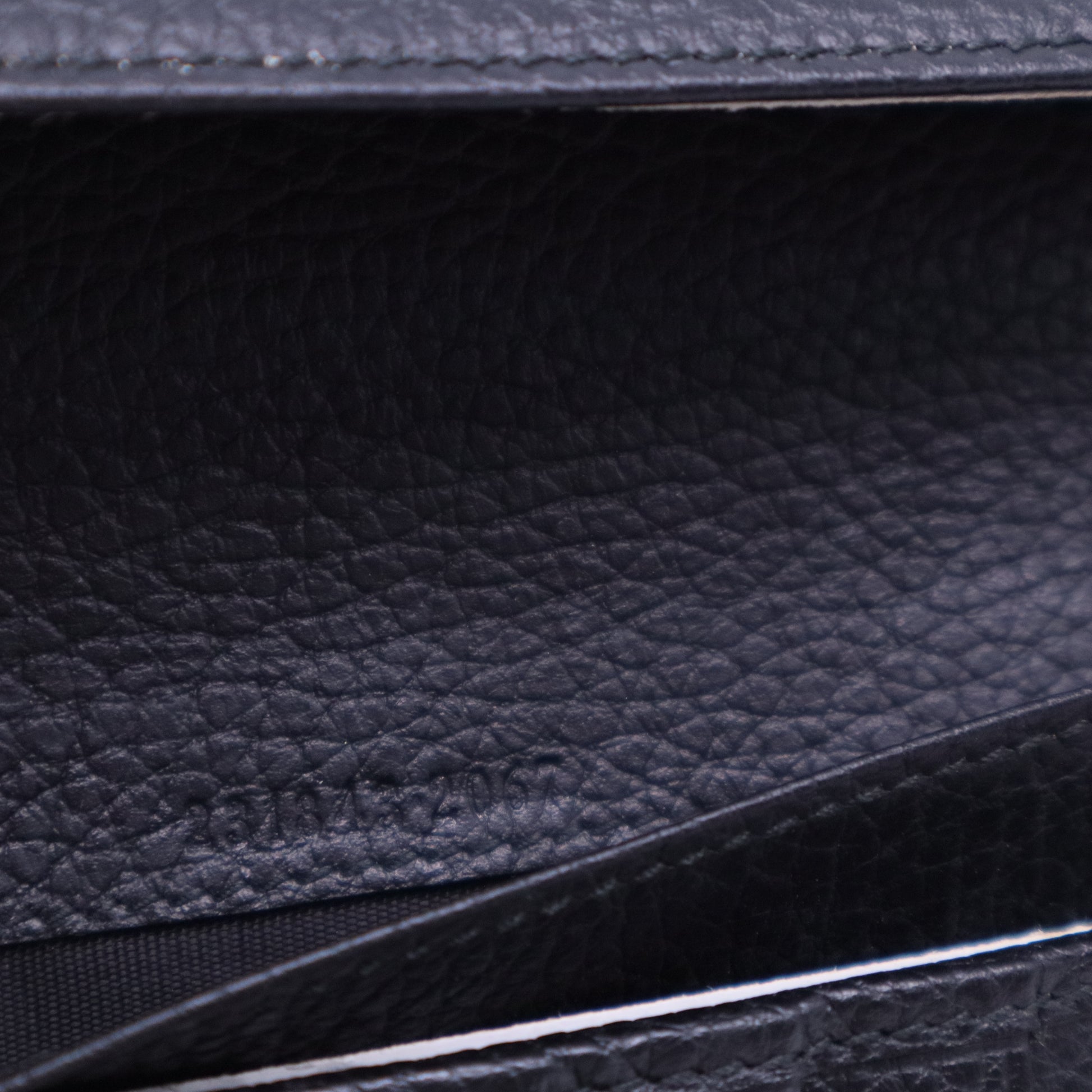 Gucci Black Leather Soho Studded Continental Wallet W20447