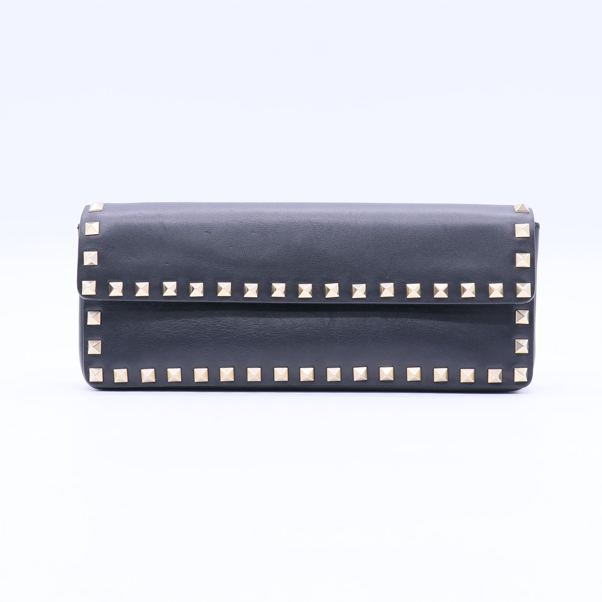 Rockstud Bracelet Clutch Leather Long Twins B21566