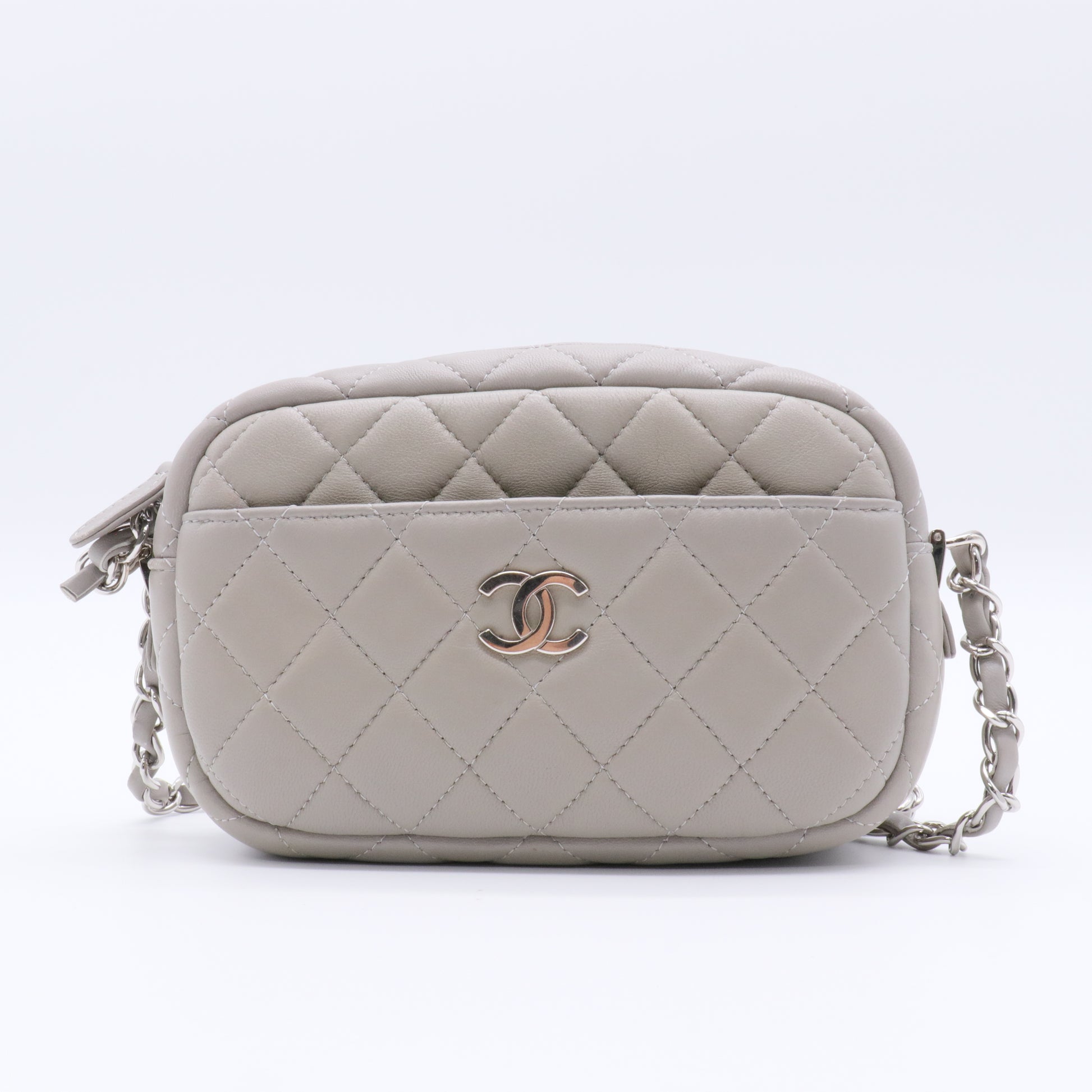 CC Quilted Camera Case Grey Crossbody Bags Twins