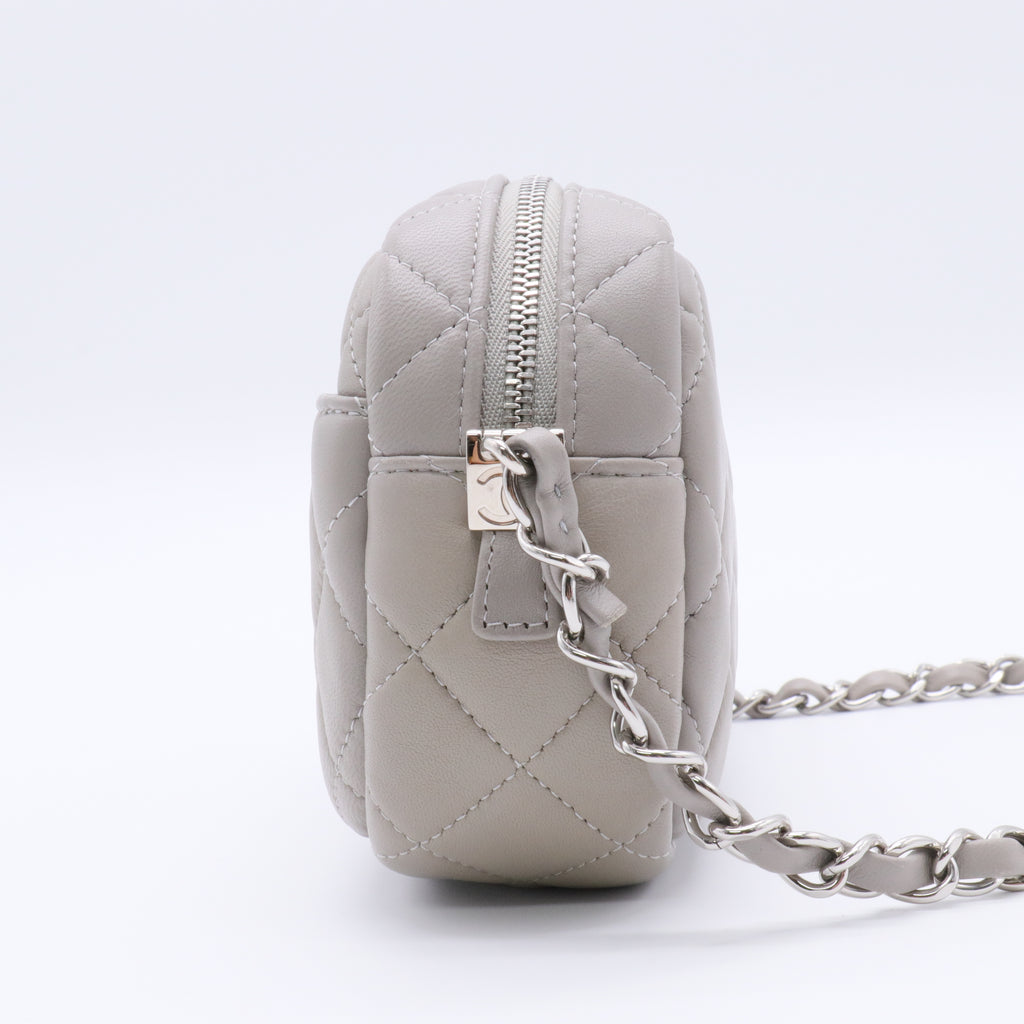 CC Quilted Camera Case Grey Crossbody Bags Twins