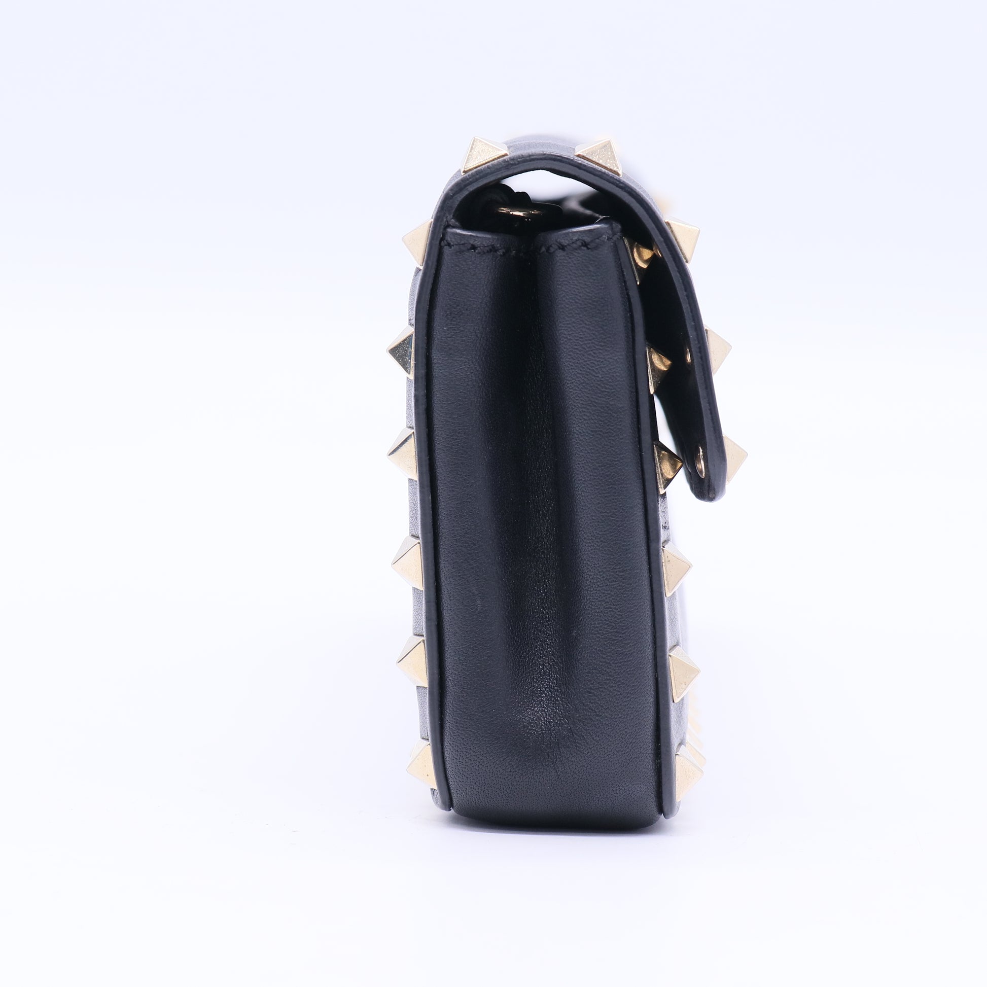 Rockstud Bracelet Clutch Leather Long Twins B21566
