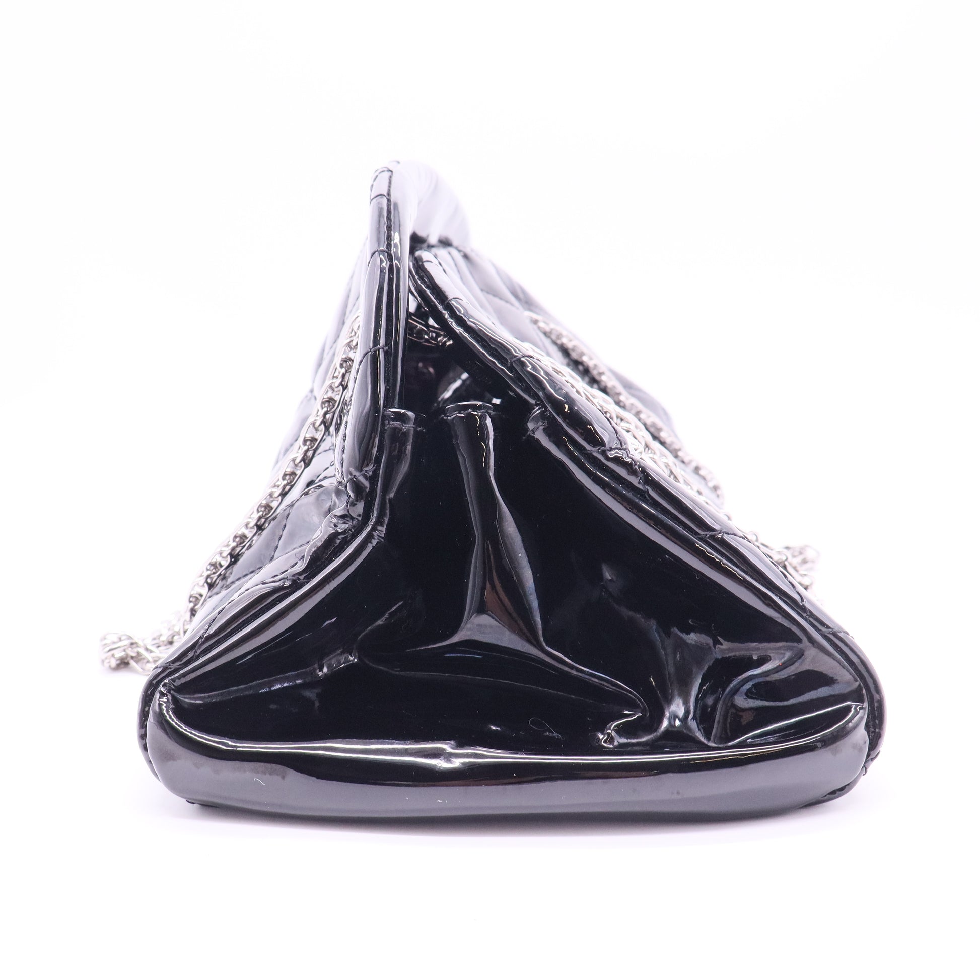 Mademoiselle patent leather handbag