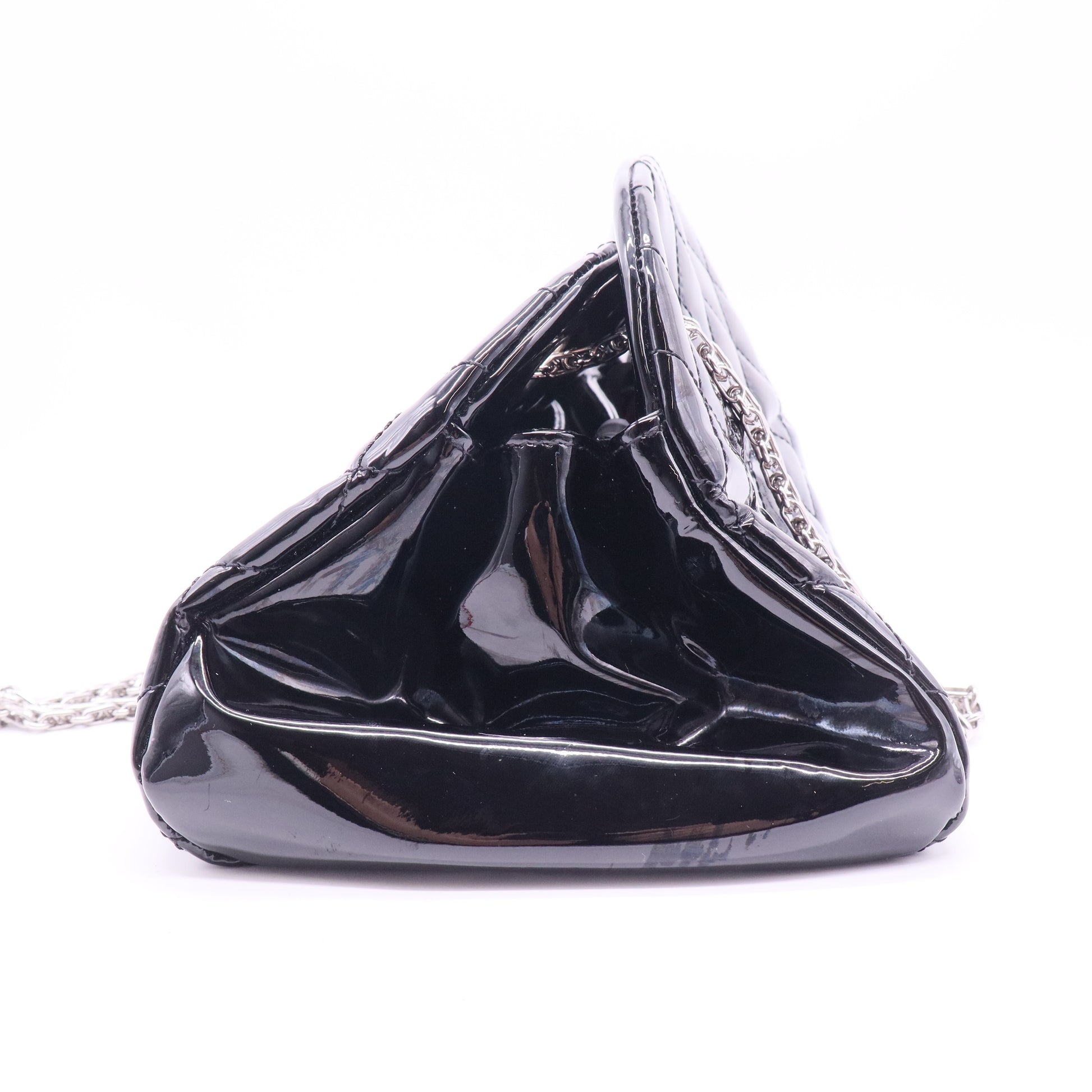 Mademoiselle patent leather handbag