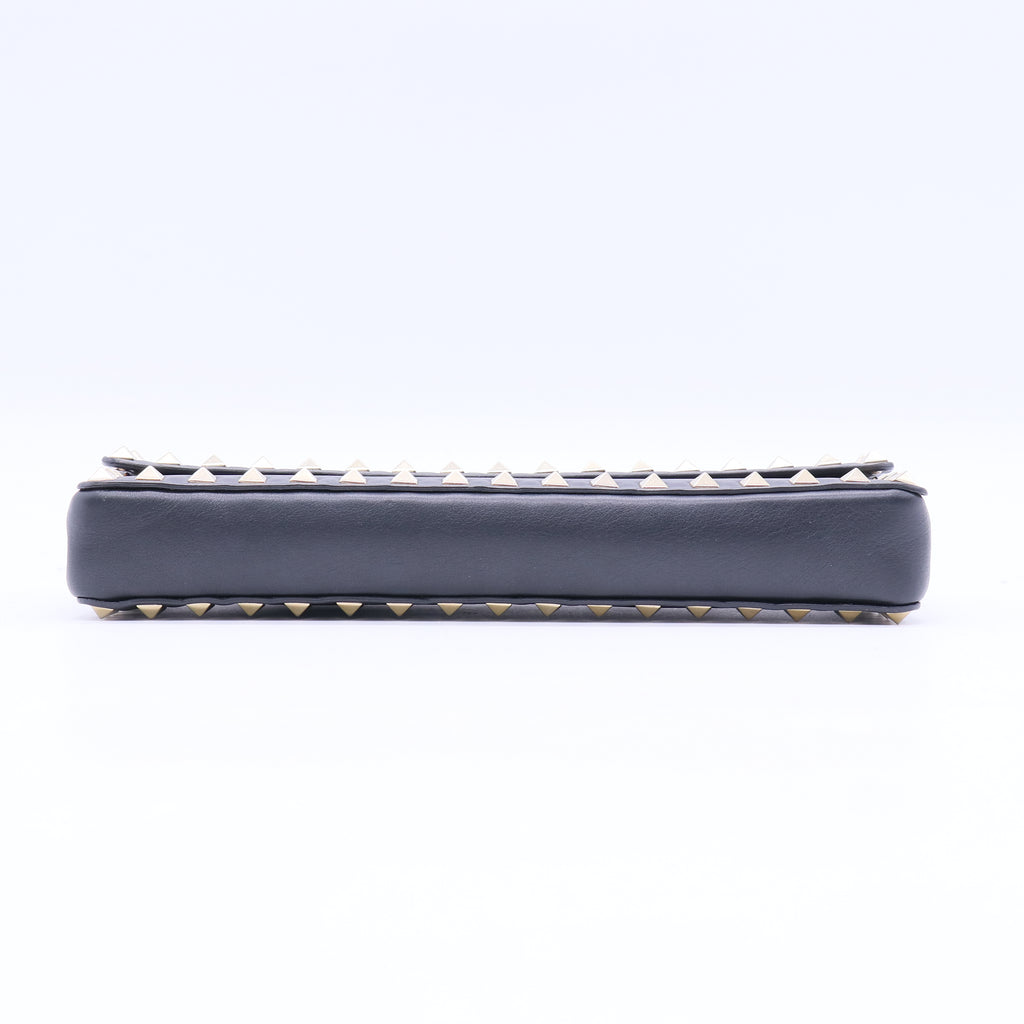 Rockstud Bracelet Clutch Leather Long Twins B21566
