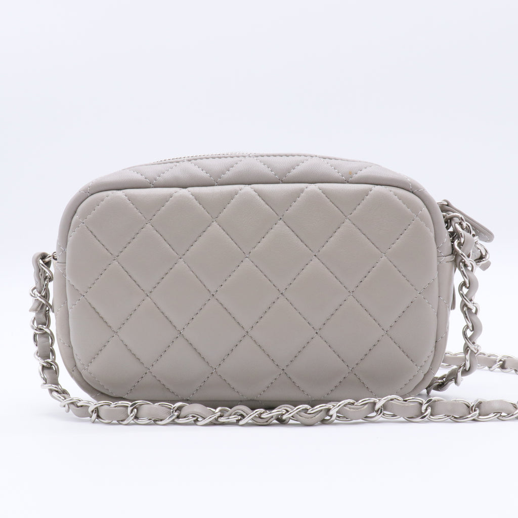 CC Quilted Camera Case Grey Crossbody Bags Twins