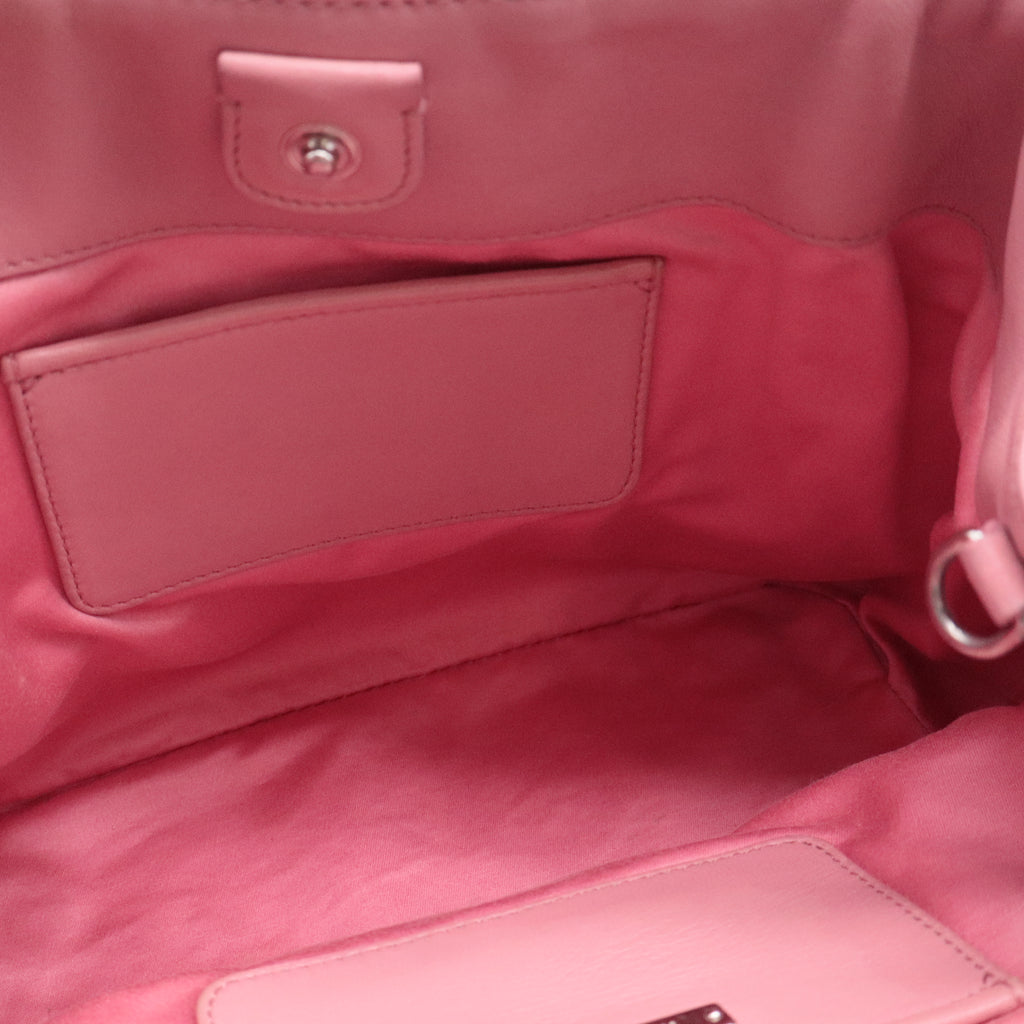 Crystal Convertible Tote Matelasse Leather Medium Rosa
