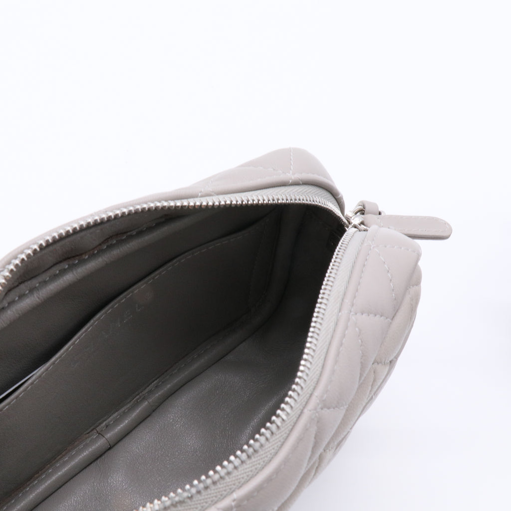 CC Quilted Camera Case Grey Crossbody Bags Twins