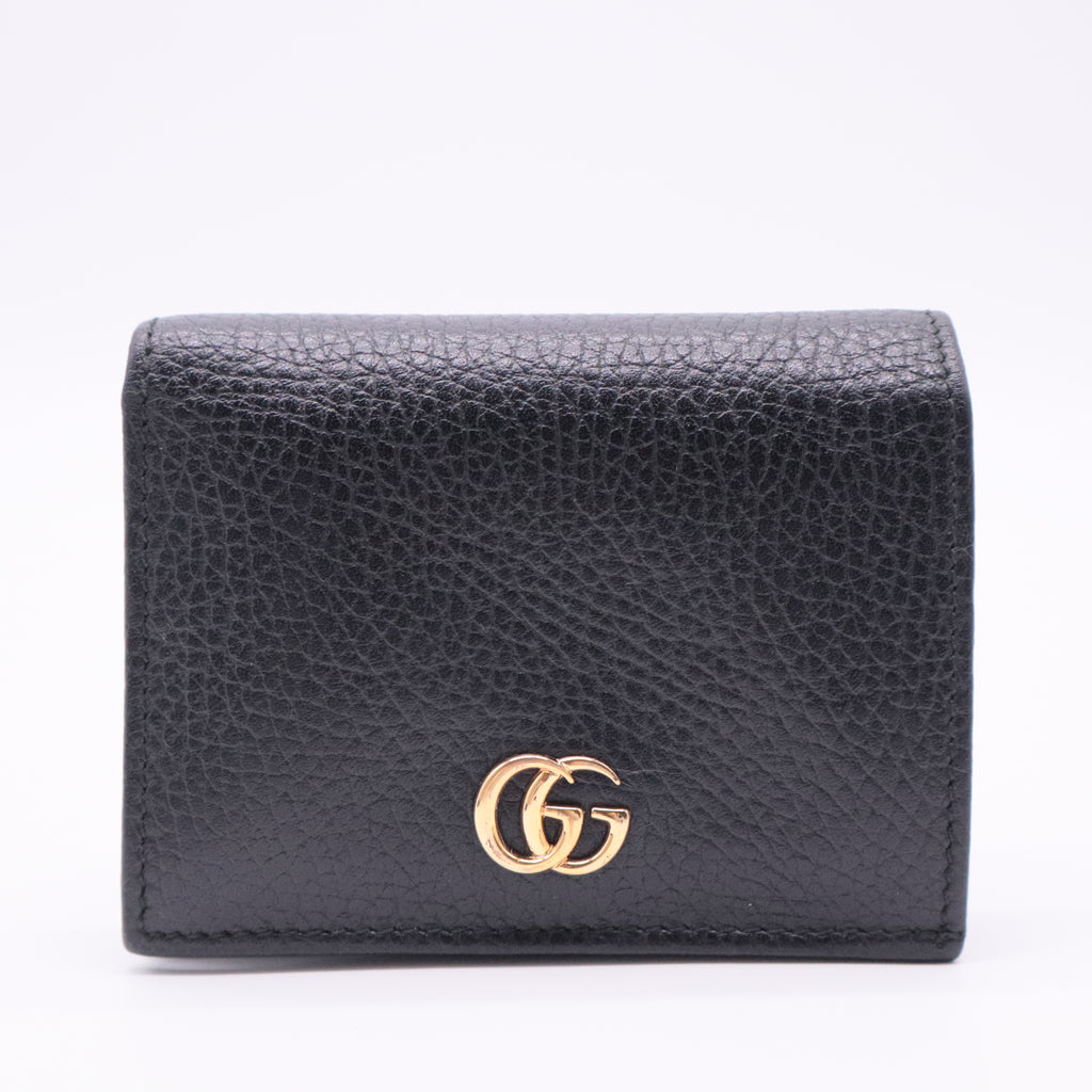 Card Case Leather BLK Solid Color