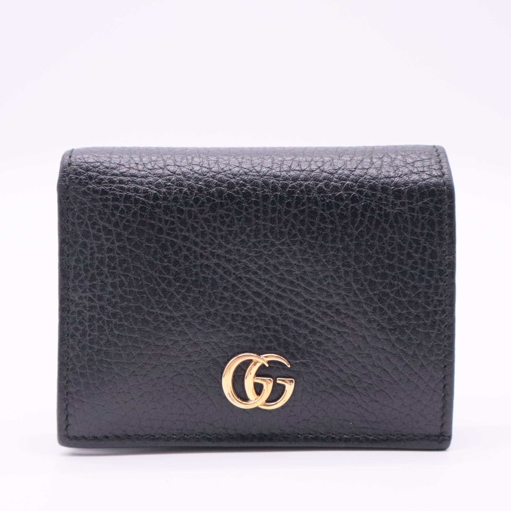Card Case Leather BLK Solid Color