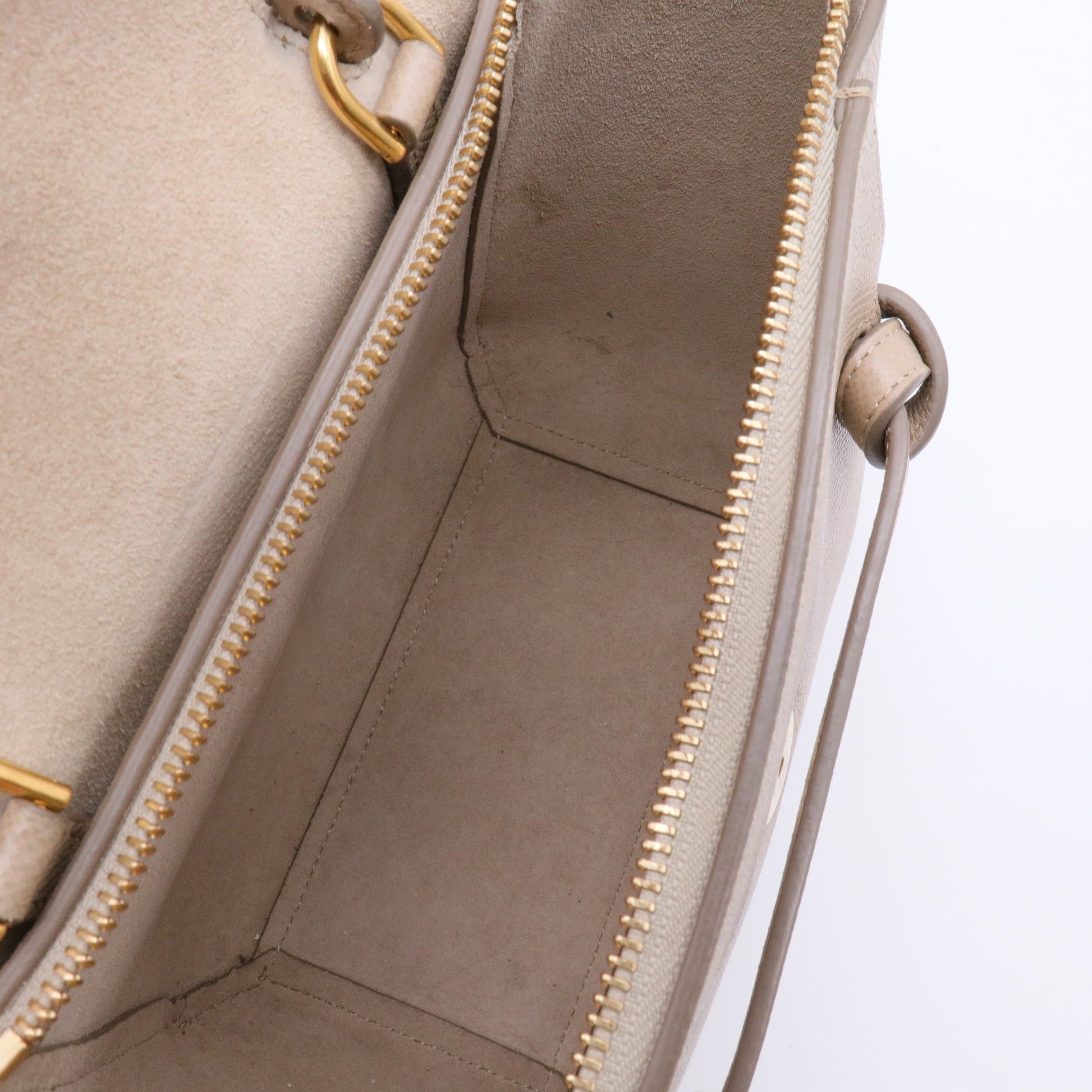 Nano Belt Bag Light Taupe Grained Calfskin Twins