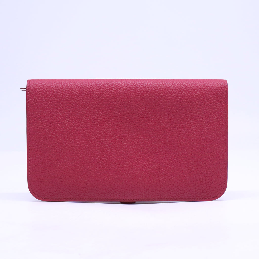 Rubis Clemence Leather Palladium Plated Dogon Combined Wallet W20922
