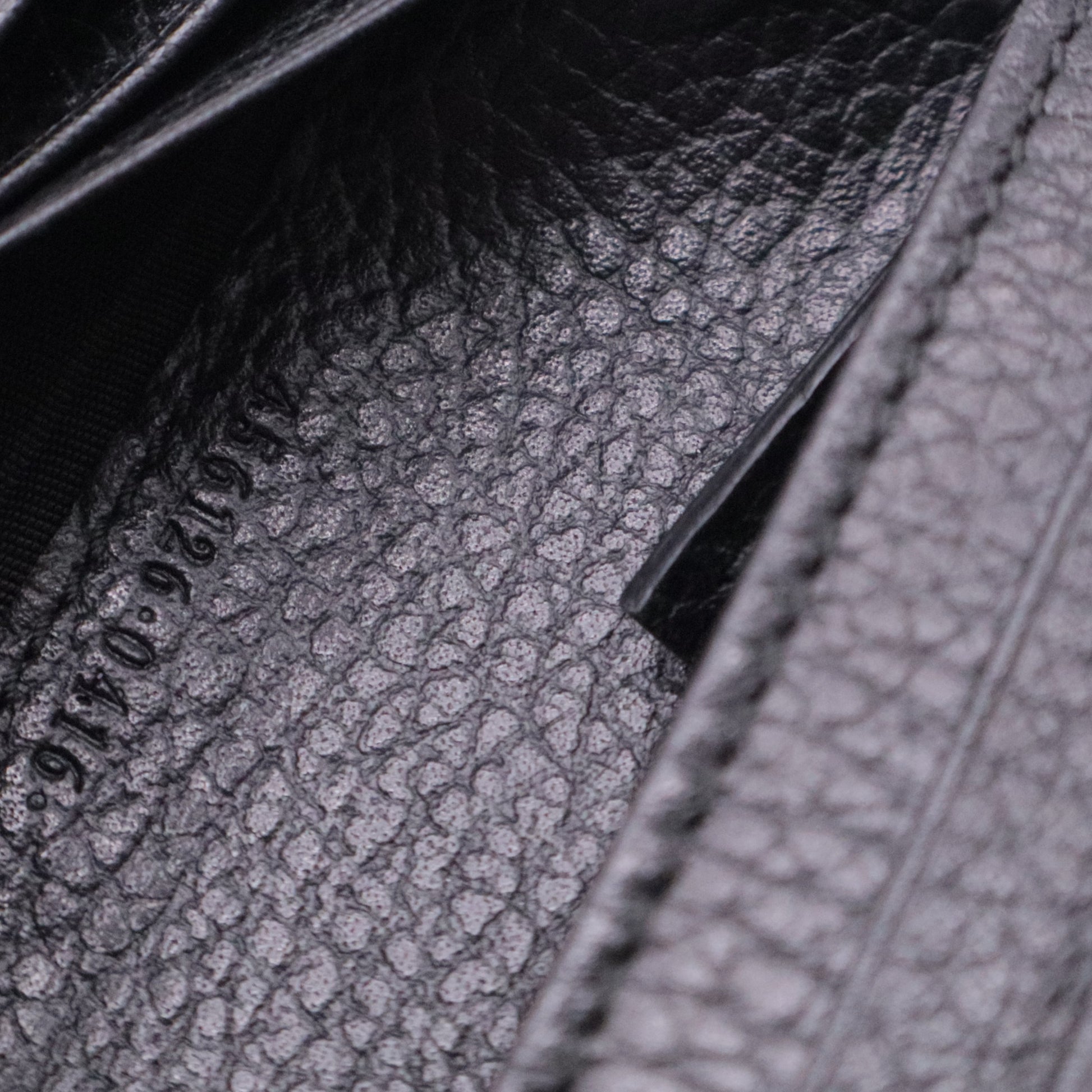 Card Case Leather BLK Solid Color