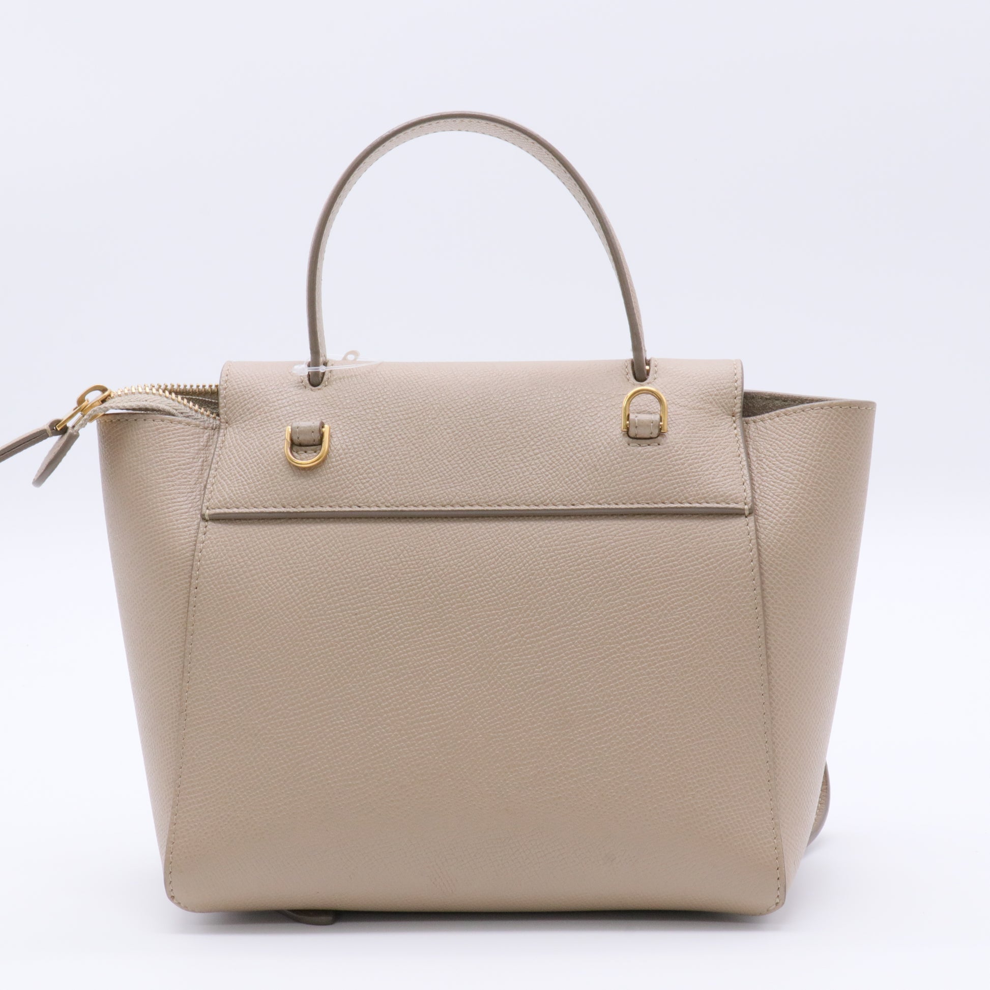 Nano Belt Bag Light Taupe Grained Calfskin Twins