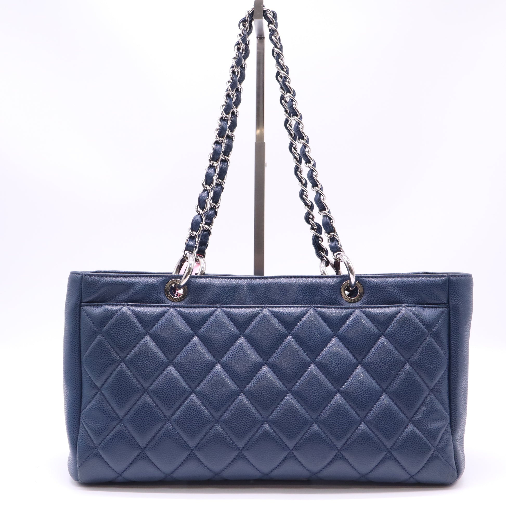 Grand Shopping Tote Quilted Caviar Twins LDJ4572