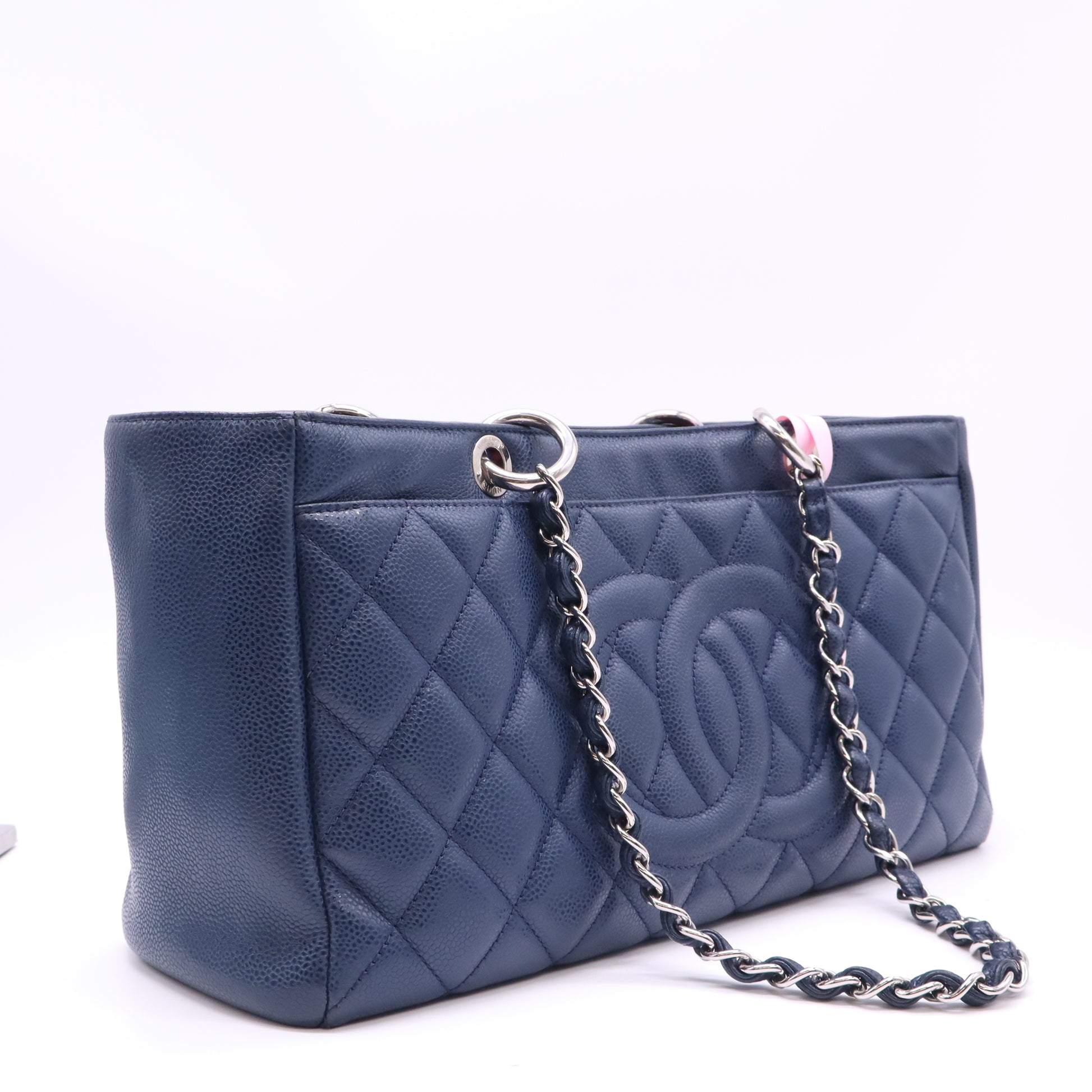 Grand Shopping Tote Quilted Caviar Twins LDJ4572