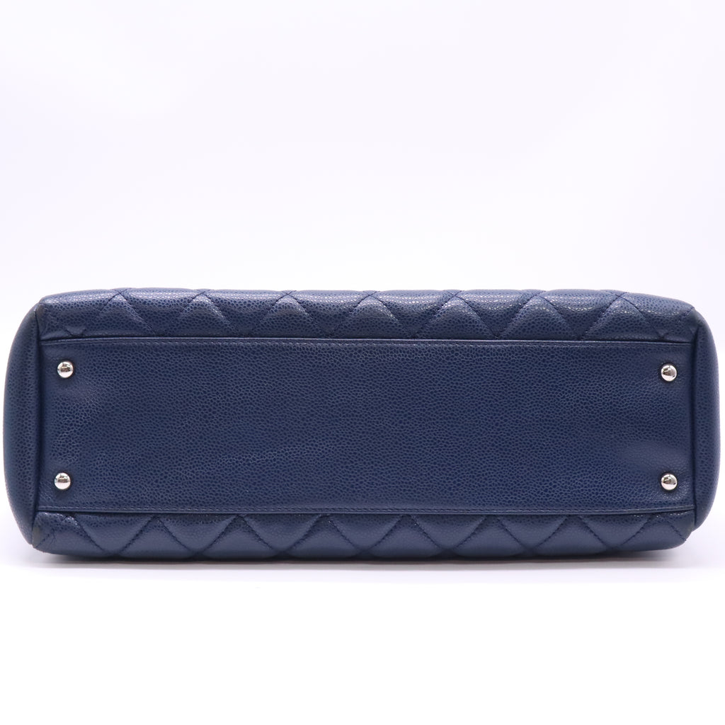 Grand Shopping Tote Quilted Caviar Twins LDJ4572