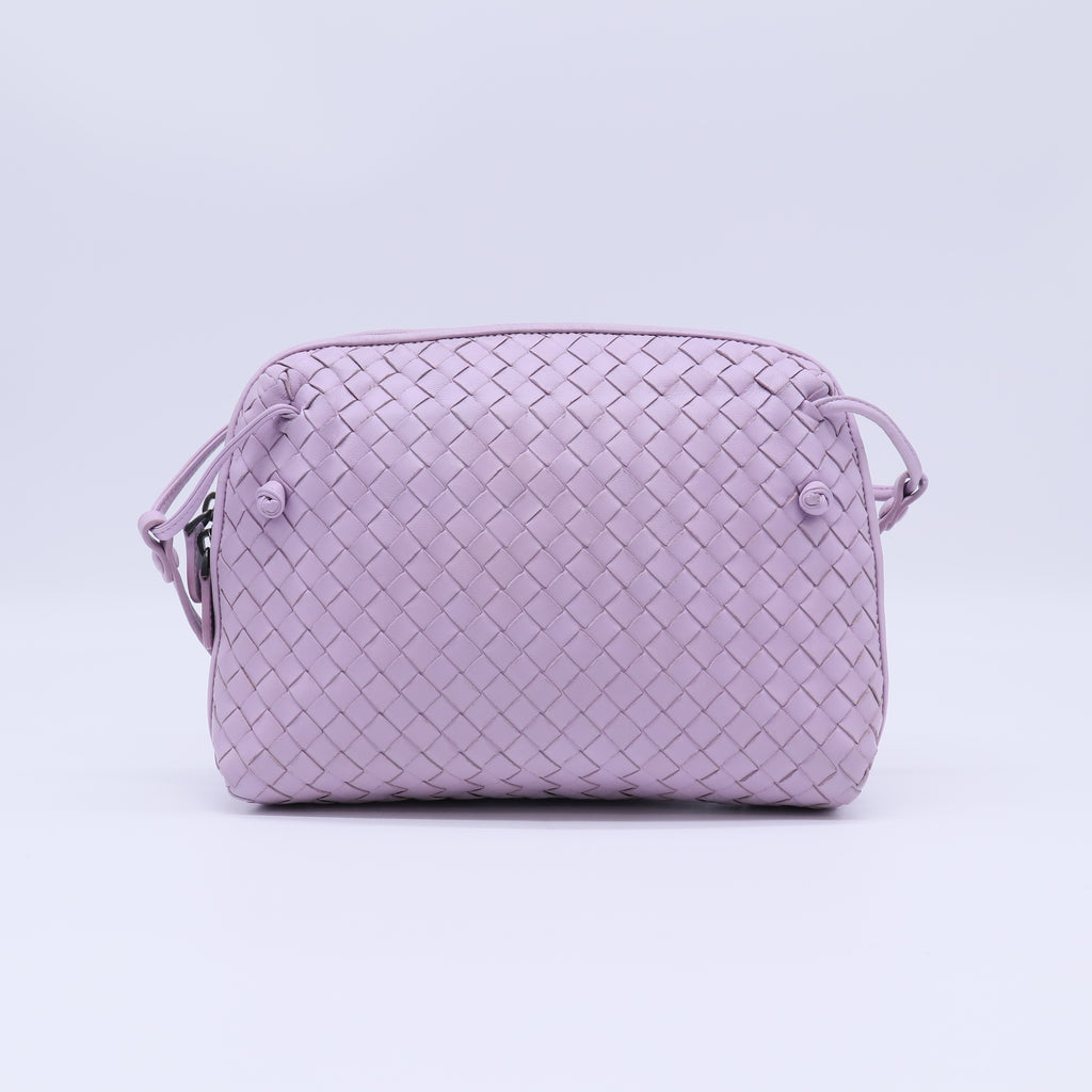 Bottega Veneta Nappa Intrecciato Nodini Crossbody bag in purple B22350
