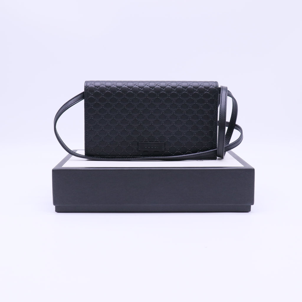 Gucci Microguccissima Crossbody Wallet W22147