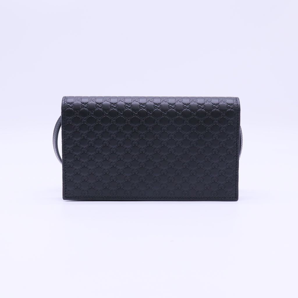 Gucci Microguccissima Crossbody Wallet W22147