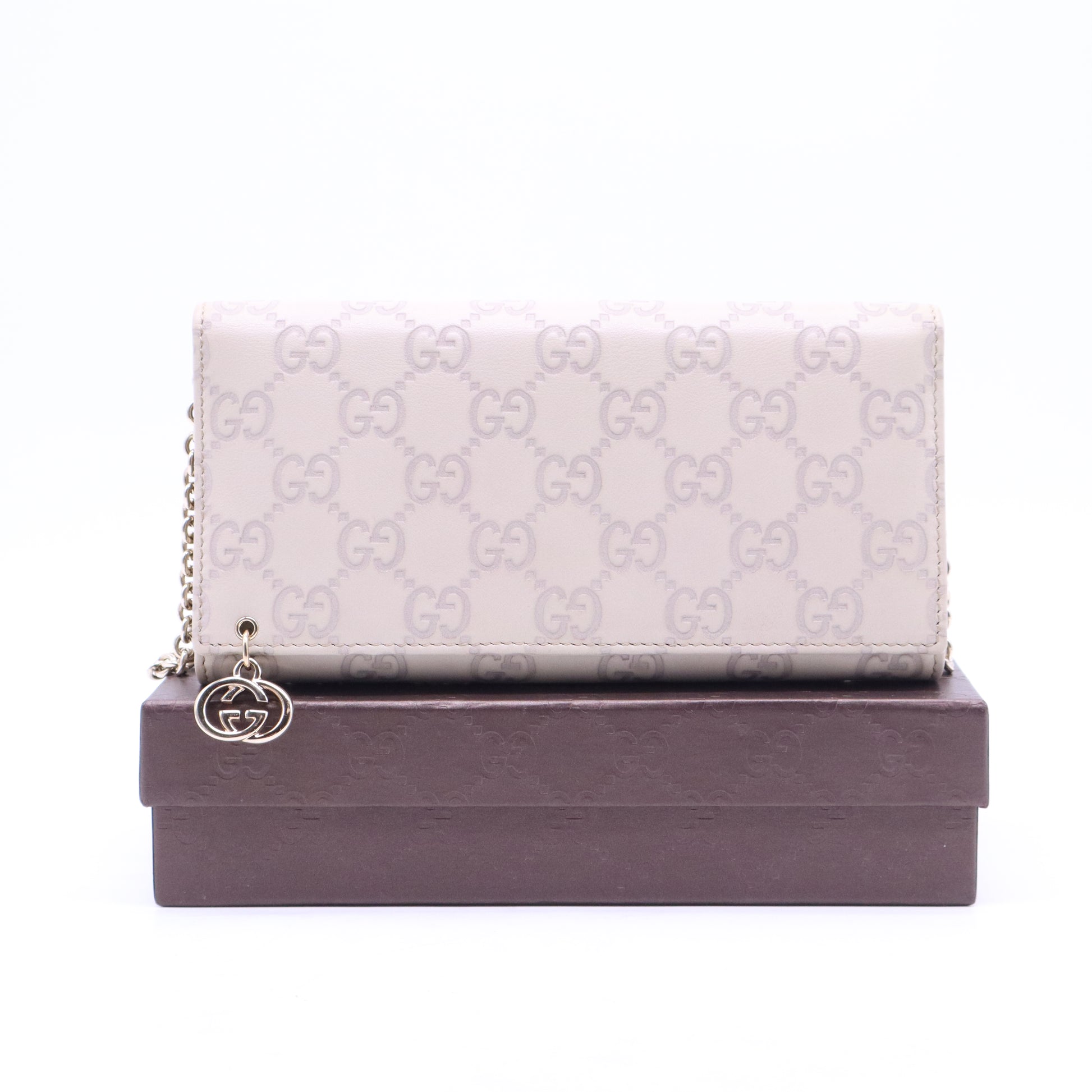GG Logo Chain Bifold Long Wallet W21039