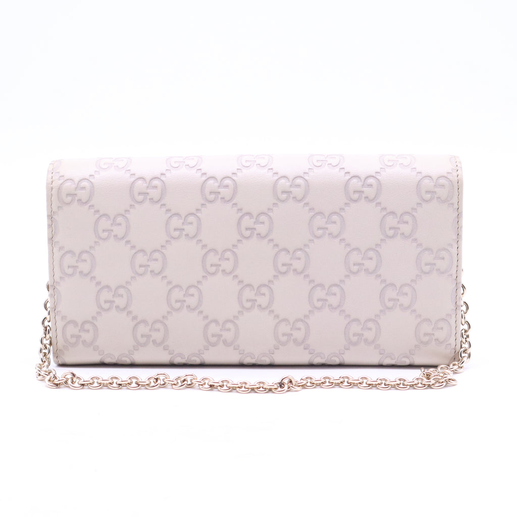 GG Logo Chain Bifold Long Wallet W21039