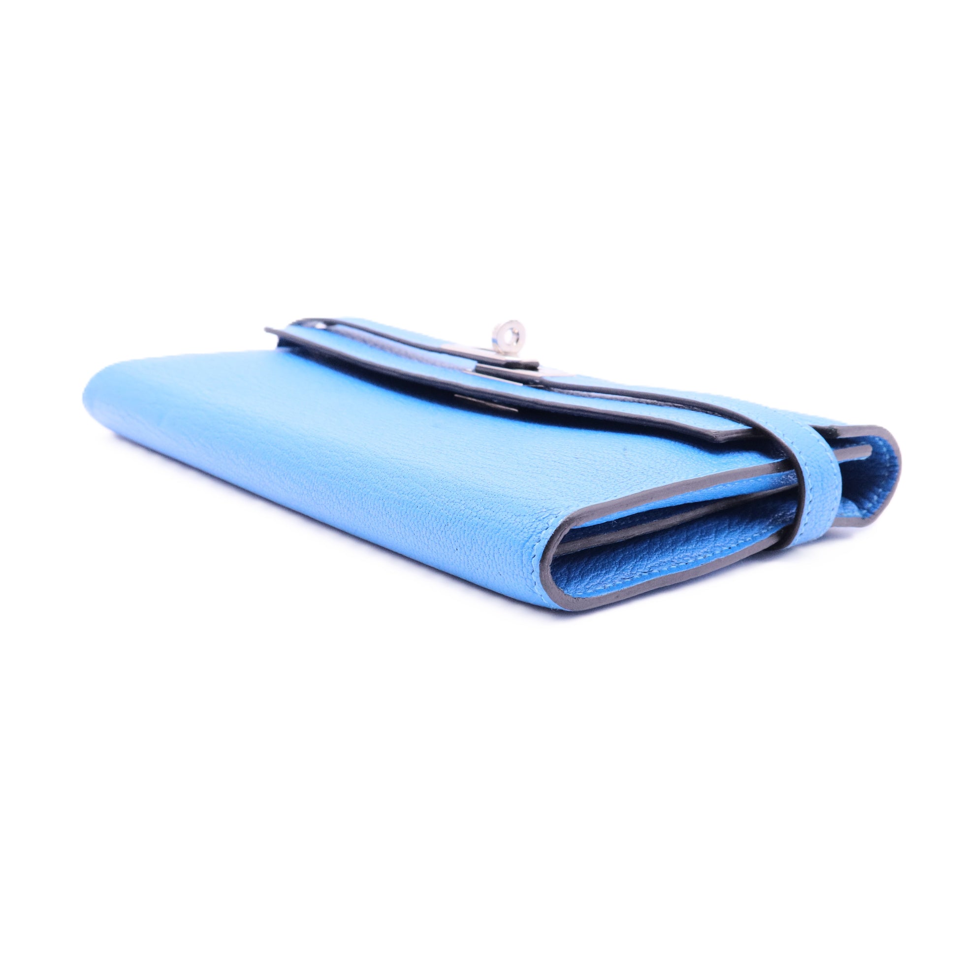Chevre Mysore Kelly Longue Wallet Bleu Azteque