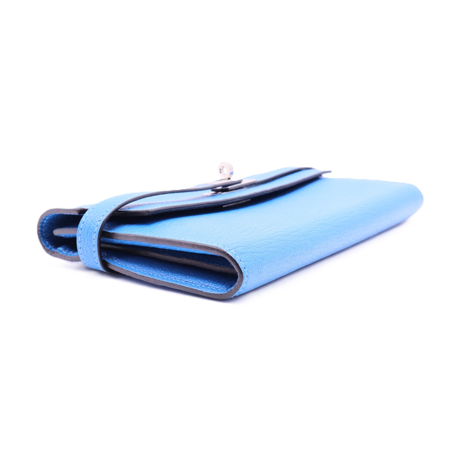 Chevre Mysore Kelly Longue Wallet Bleu Azteque