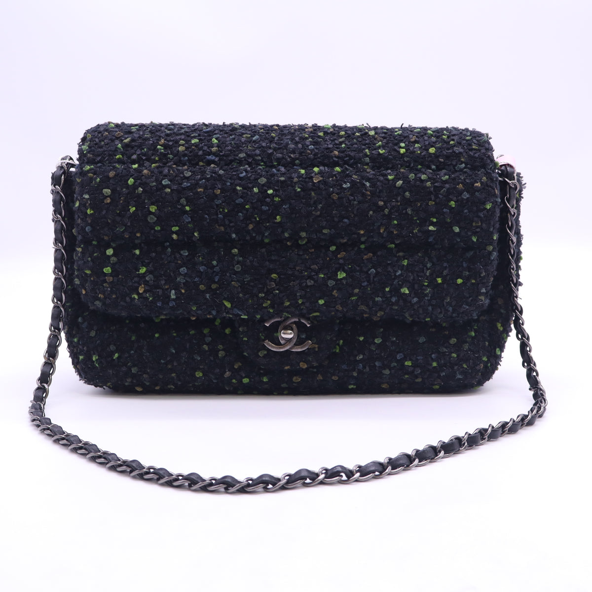 Chanel CC Tweed Flap Bag twins LDJ6109