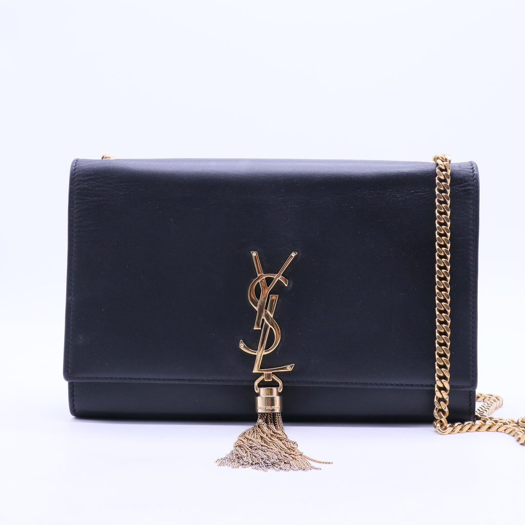 Classic Monogram Tassel Crossbody Bag Leather Medium B20418