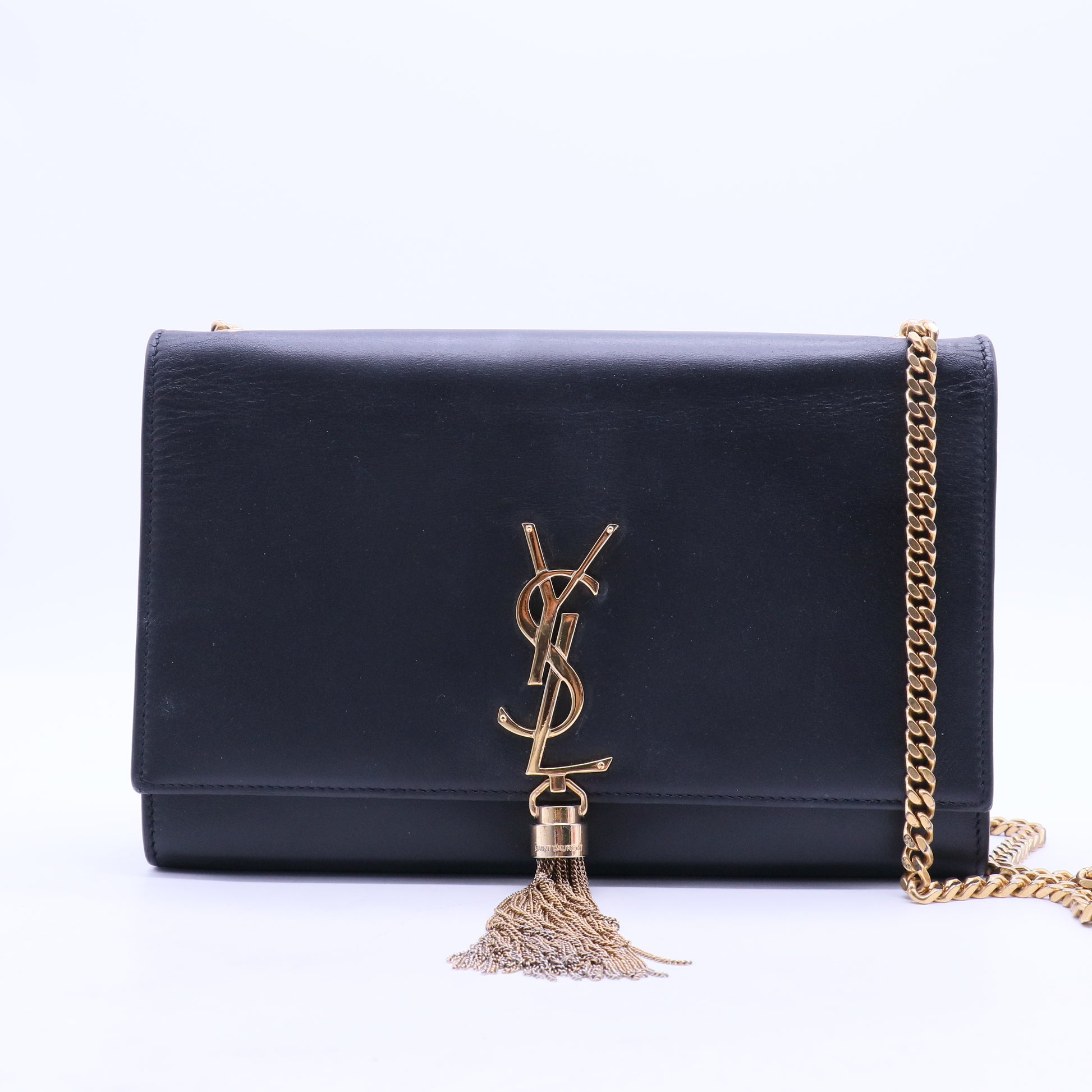 Classic Monogram Tassel Crossbody Bag Leather Medium B20418
