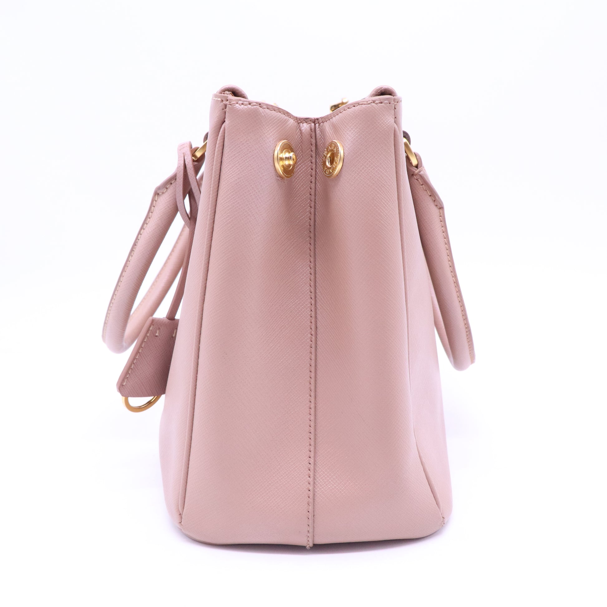 Double Zip Lux Tote Saffiano Leather Small B21162