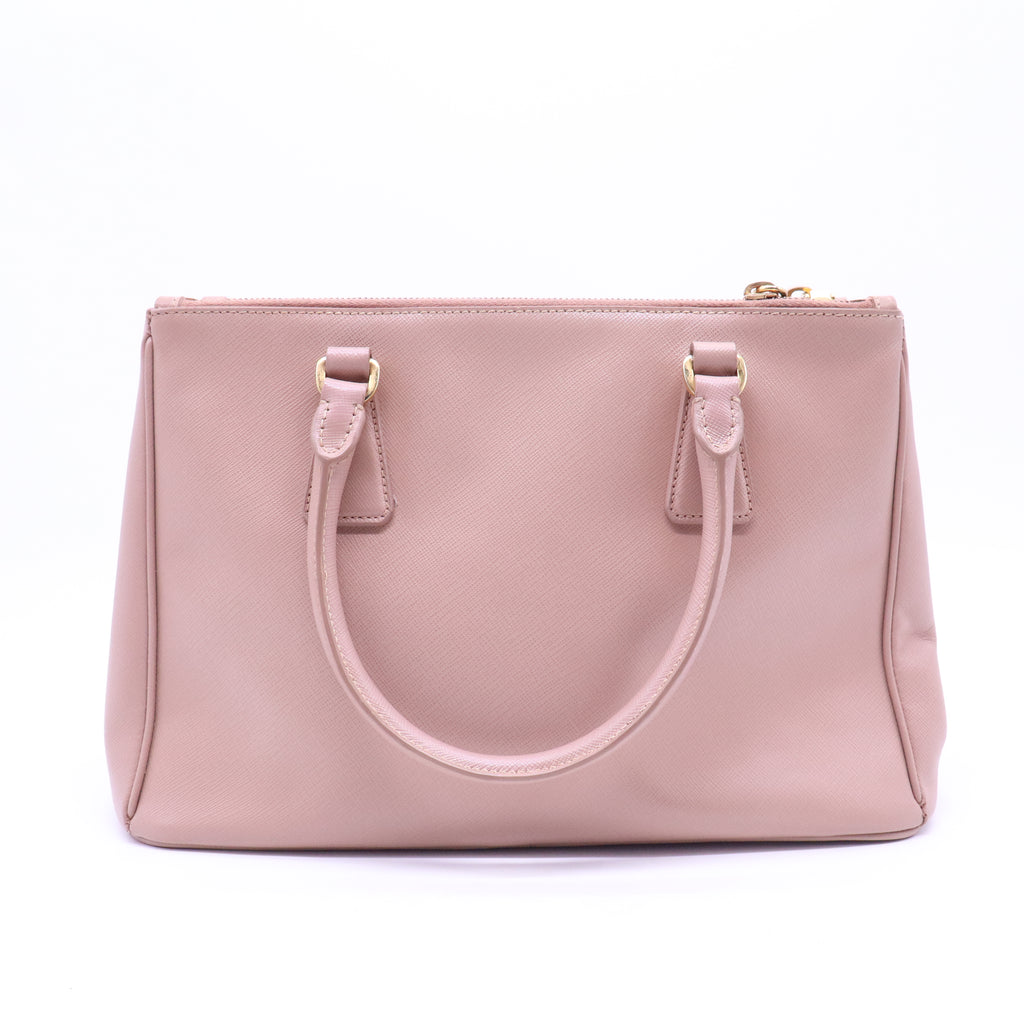 Double Zip Lux Tote Saffiano Leather Small B21162