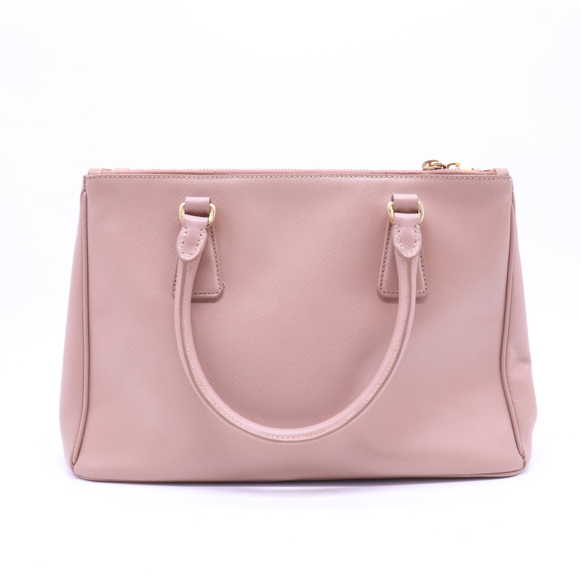 Double Zip Lux Tote Saffiano Leather Small B21162