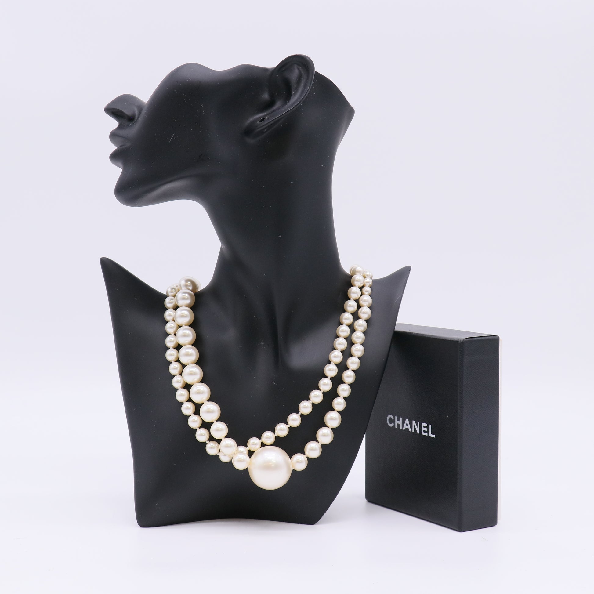 Chanel Long Multi-Strand Faux Necklace W22804