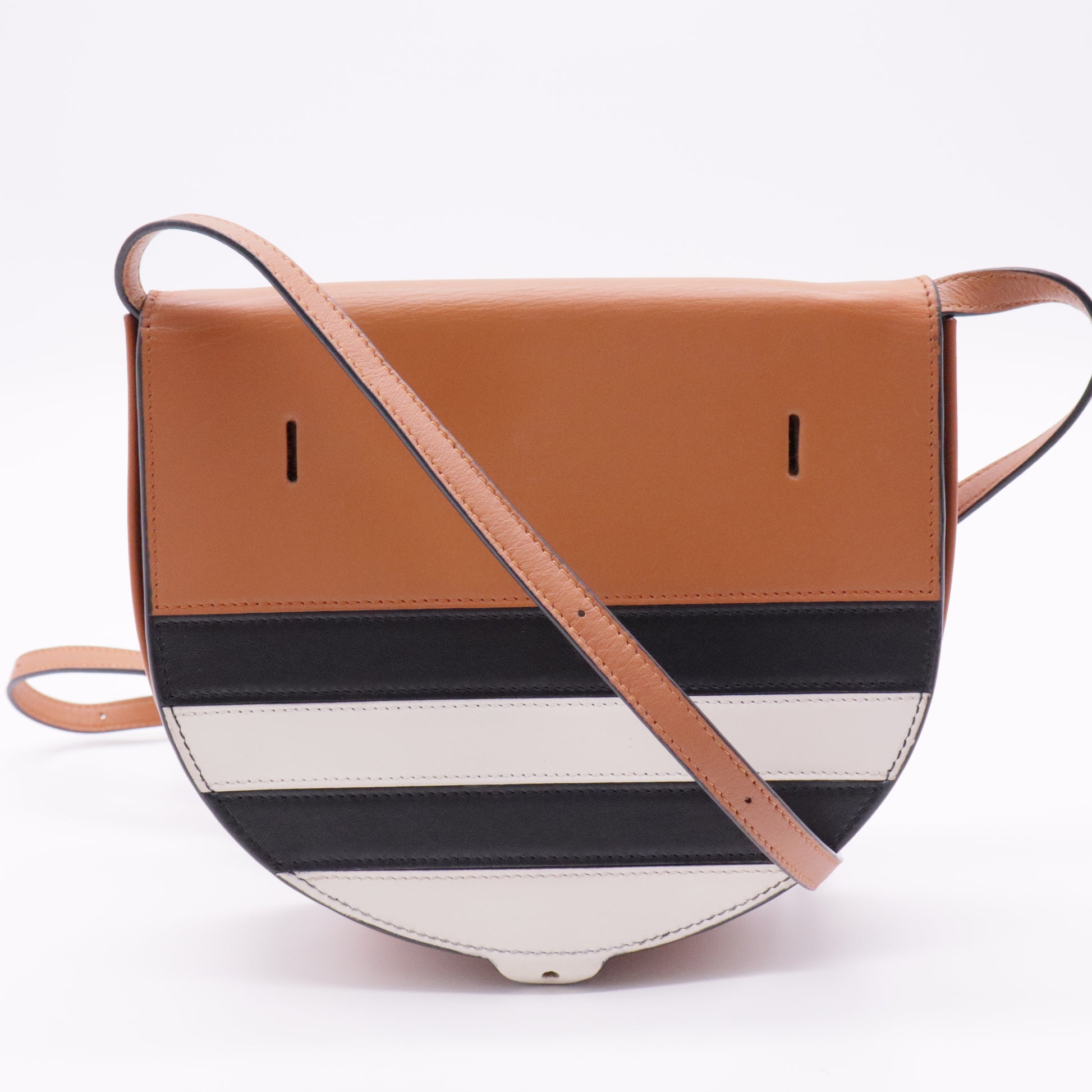 Marine Stripe Heel Bag