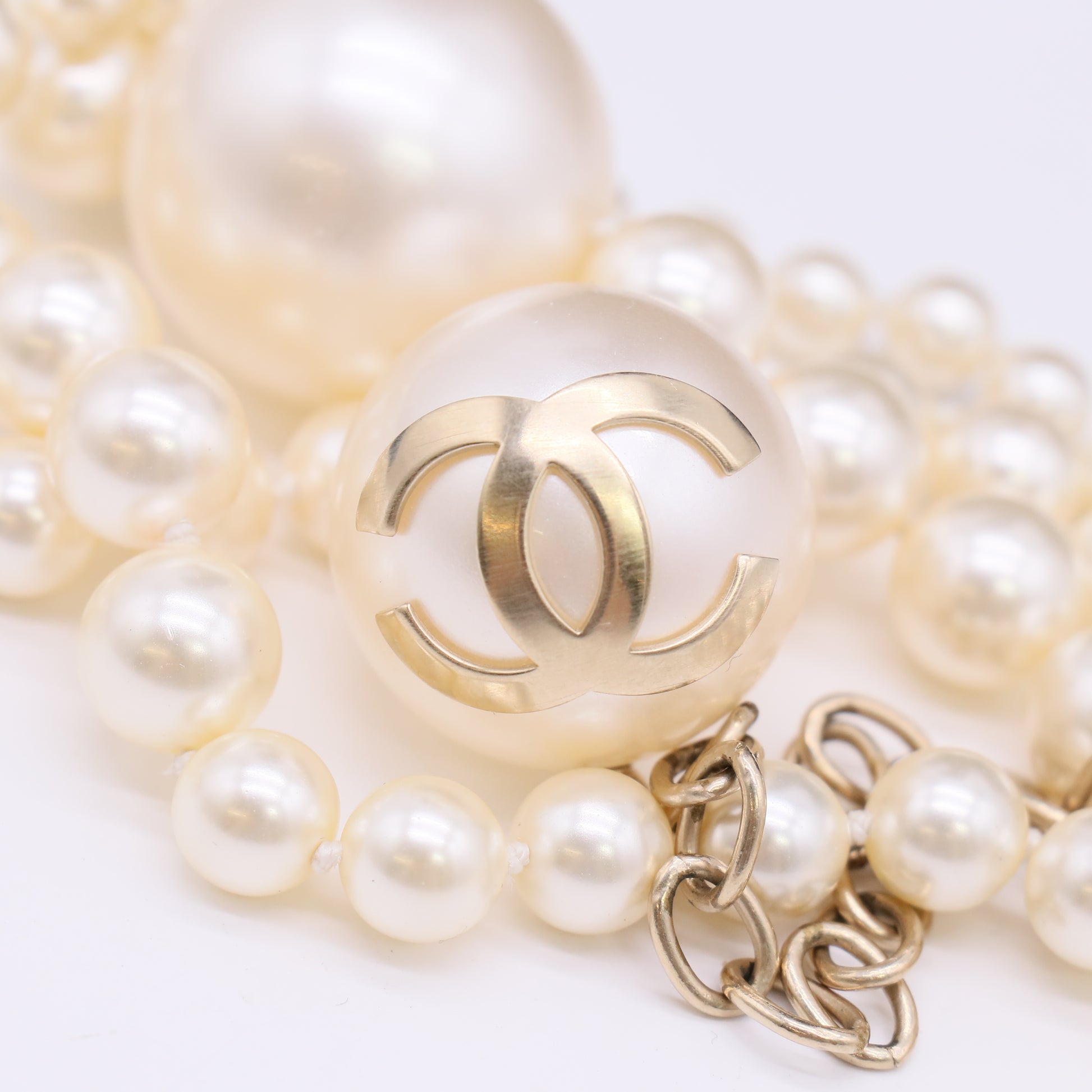 Chanel Long Multi-Strand Faux Necklace W22804