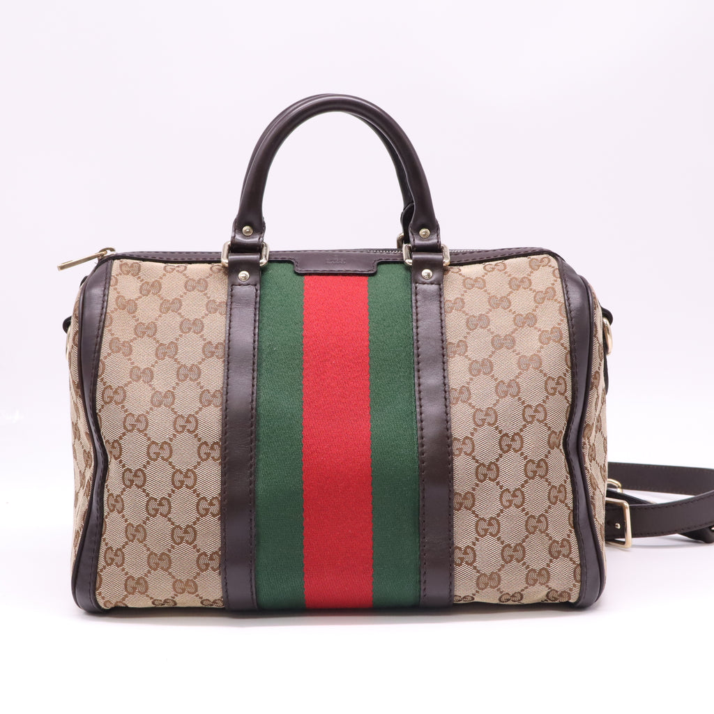 Gucci Vintage Web Original GG Boston Bag B22163