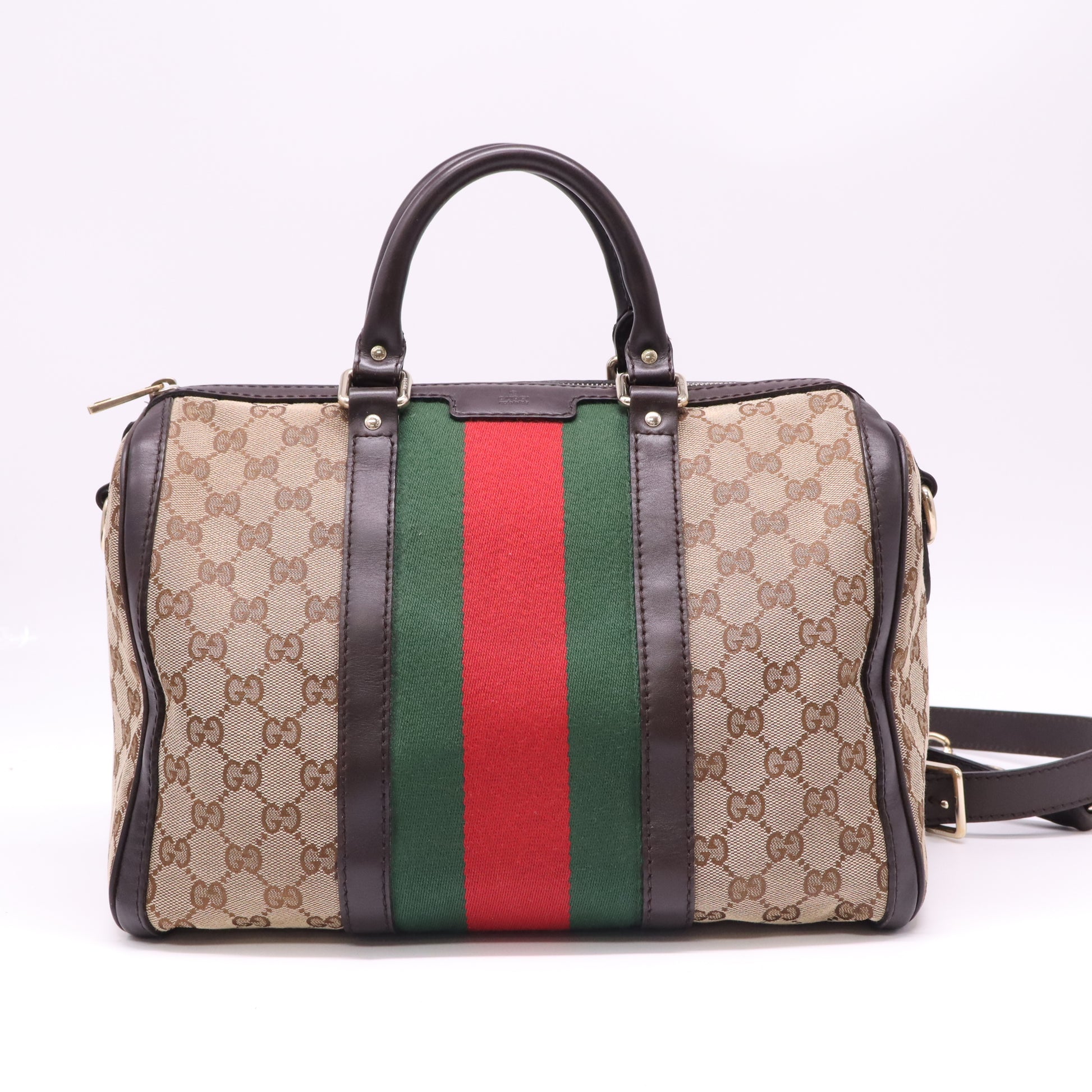 Gucci Vintage Web Original GG Boston Bag B22163