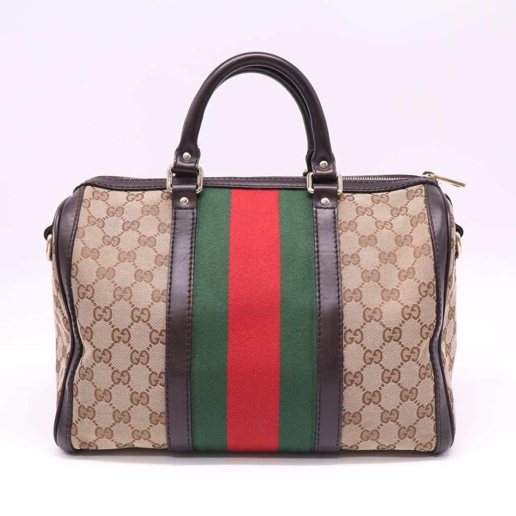 Gucci Vintage Web Original GG Boston Bag B22163