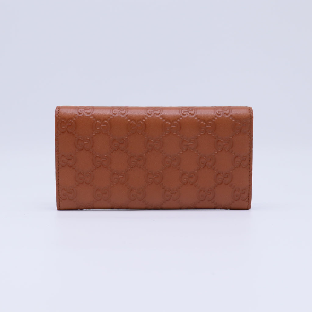 Gucci Guccissima Continental Flap Wallet W21799